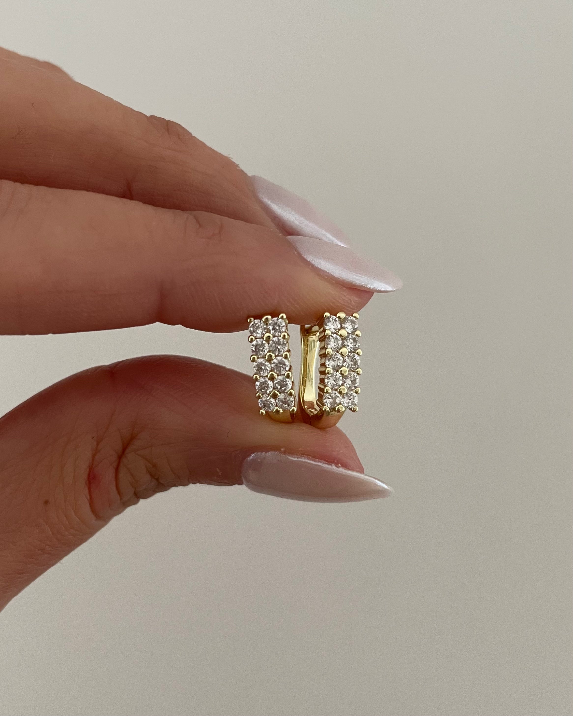 Ohrringe VIP Square Celine -14K vegoldet