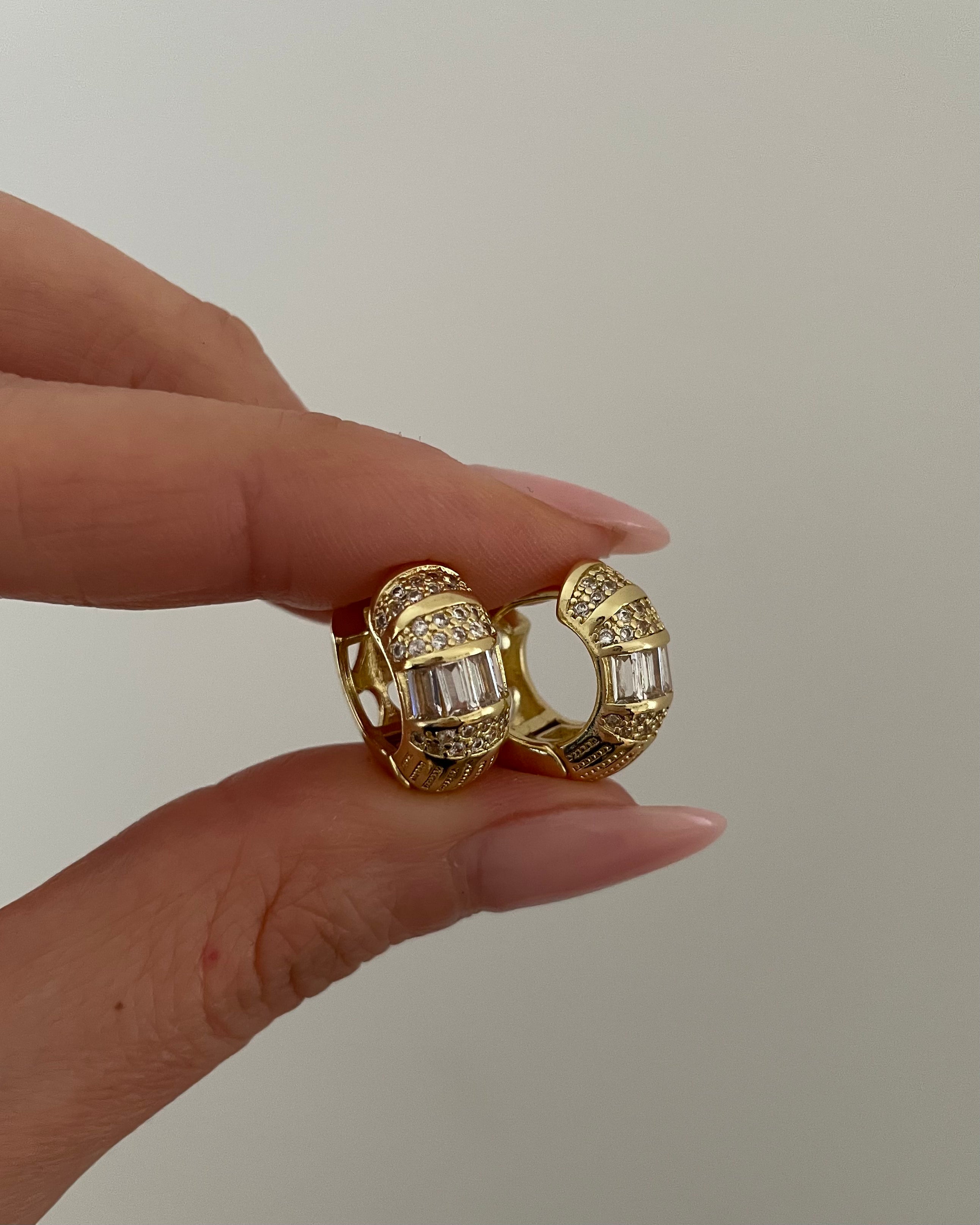 Creolen VIP Big Shiny -14K vergoldet