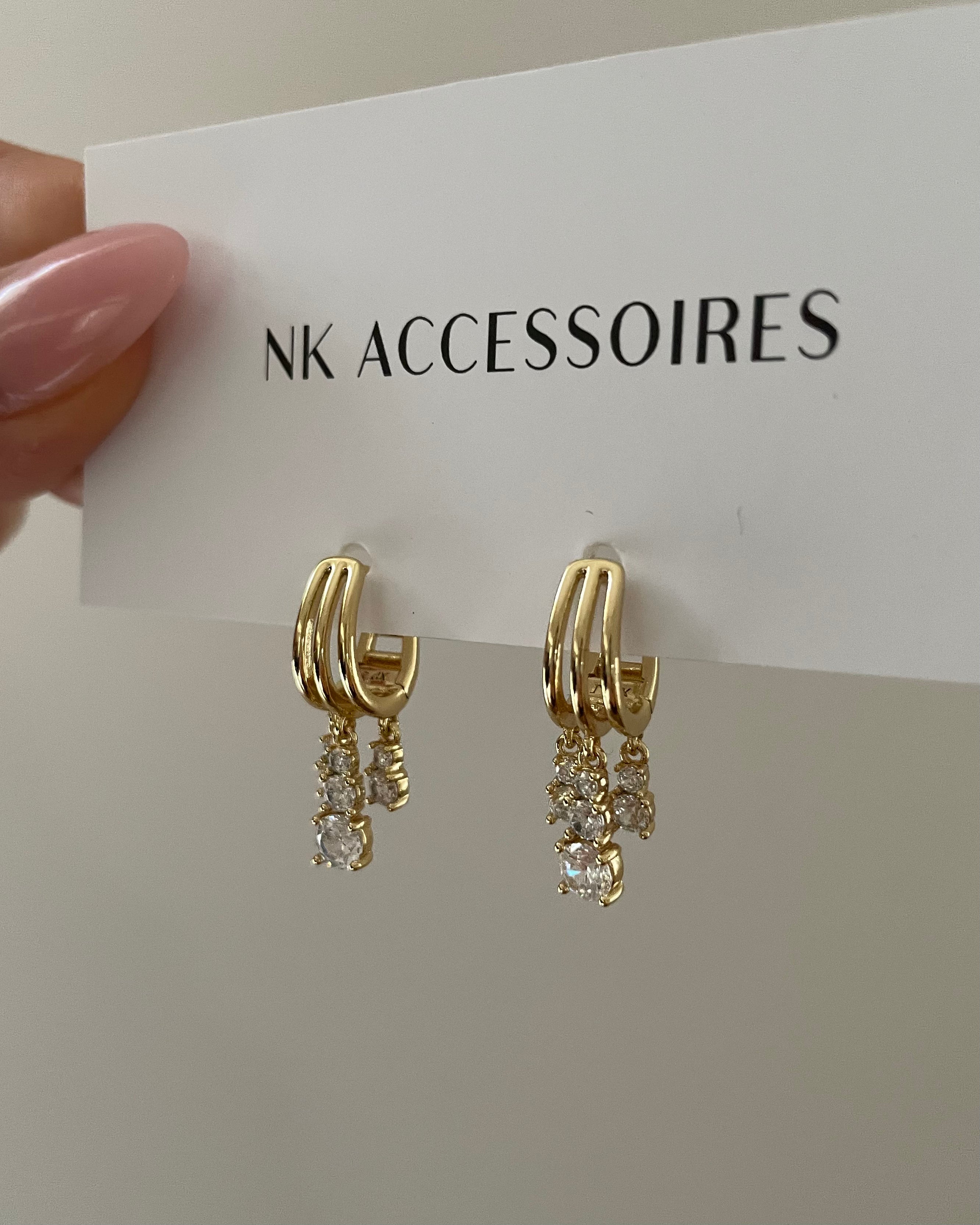 Ohrringe VIP Brillant -14K vergoldet