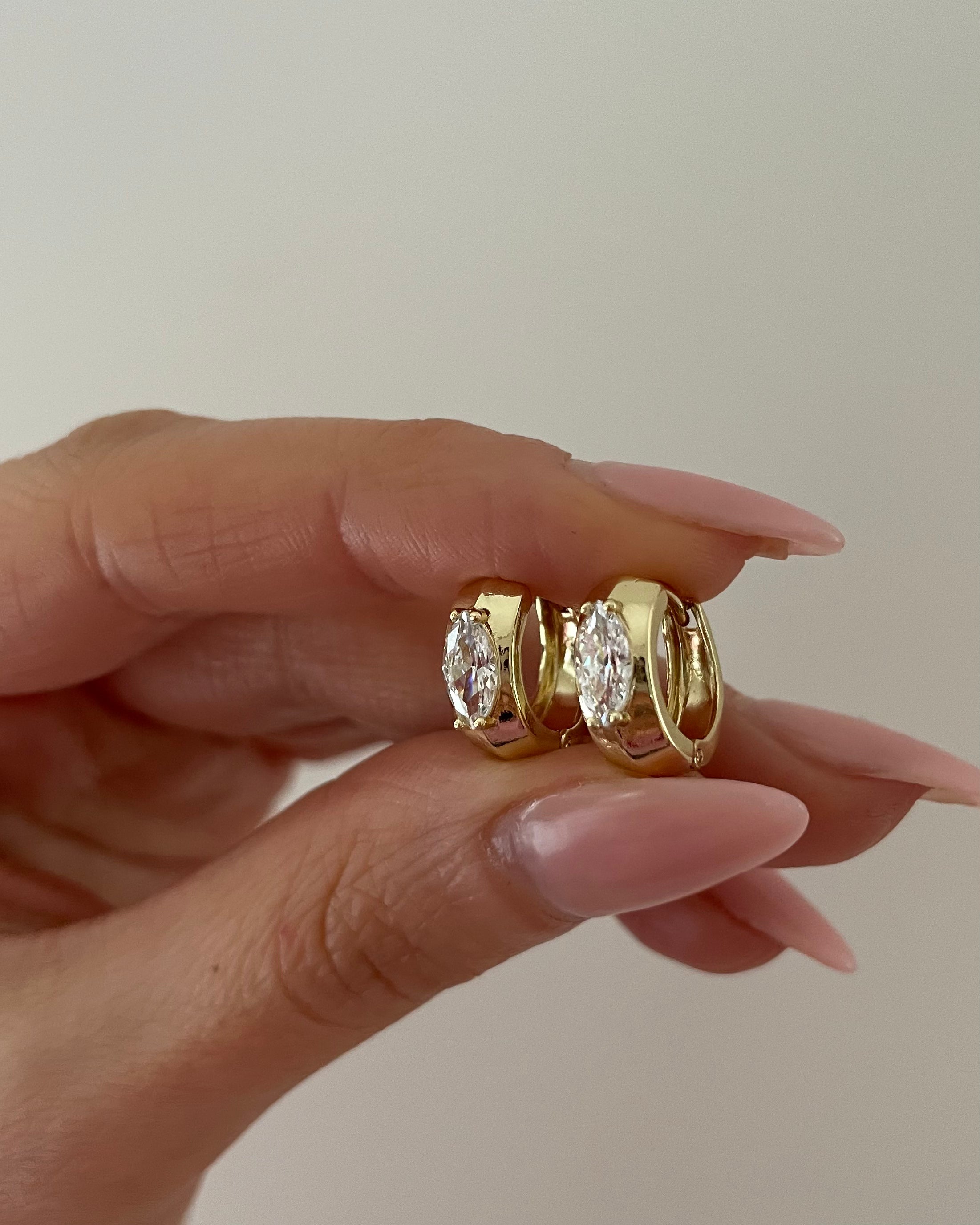 Creolen VIP Classic Drop - 14K vergoldet