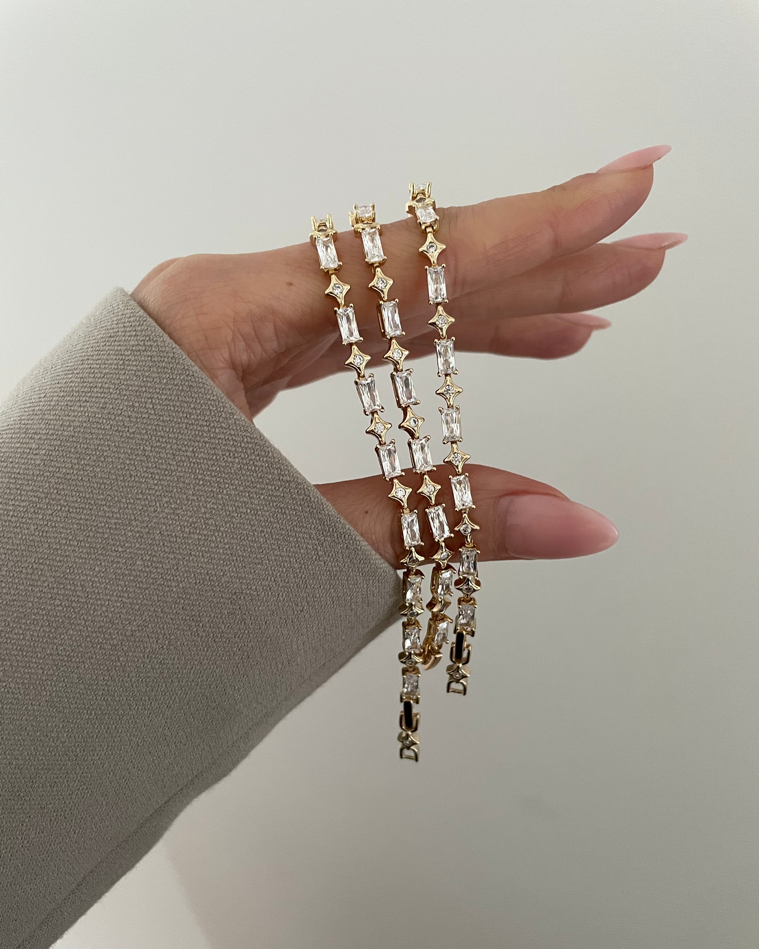 Armband VIP Brillant Star - 14K vergoldet