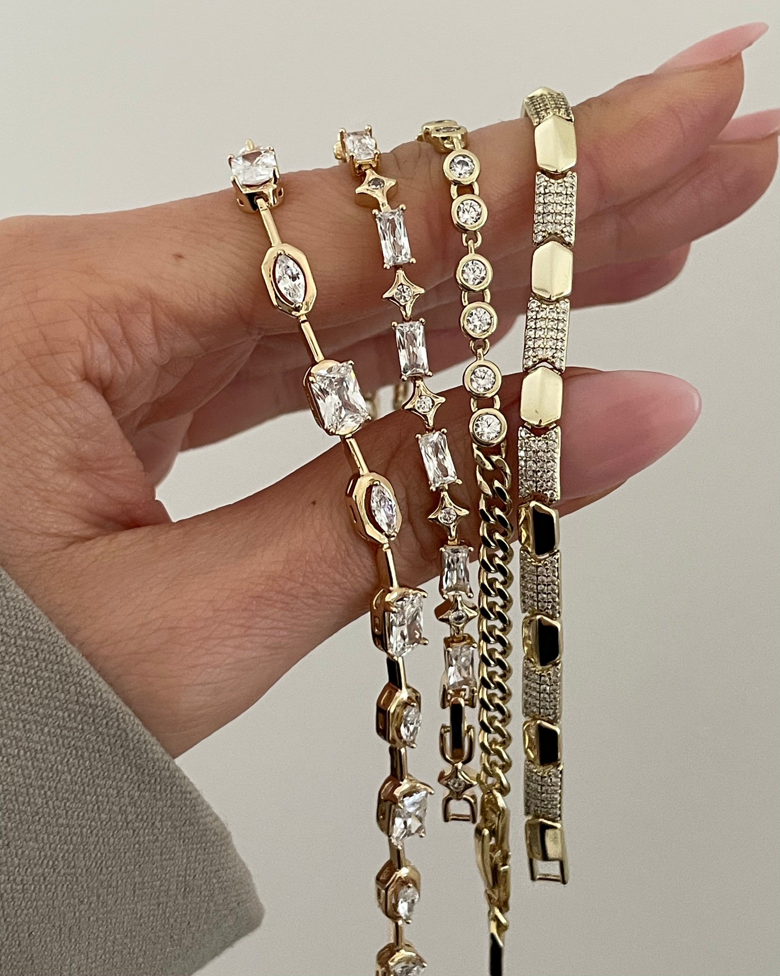 Armband VIP Brillant Star - 14K vergoldet