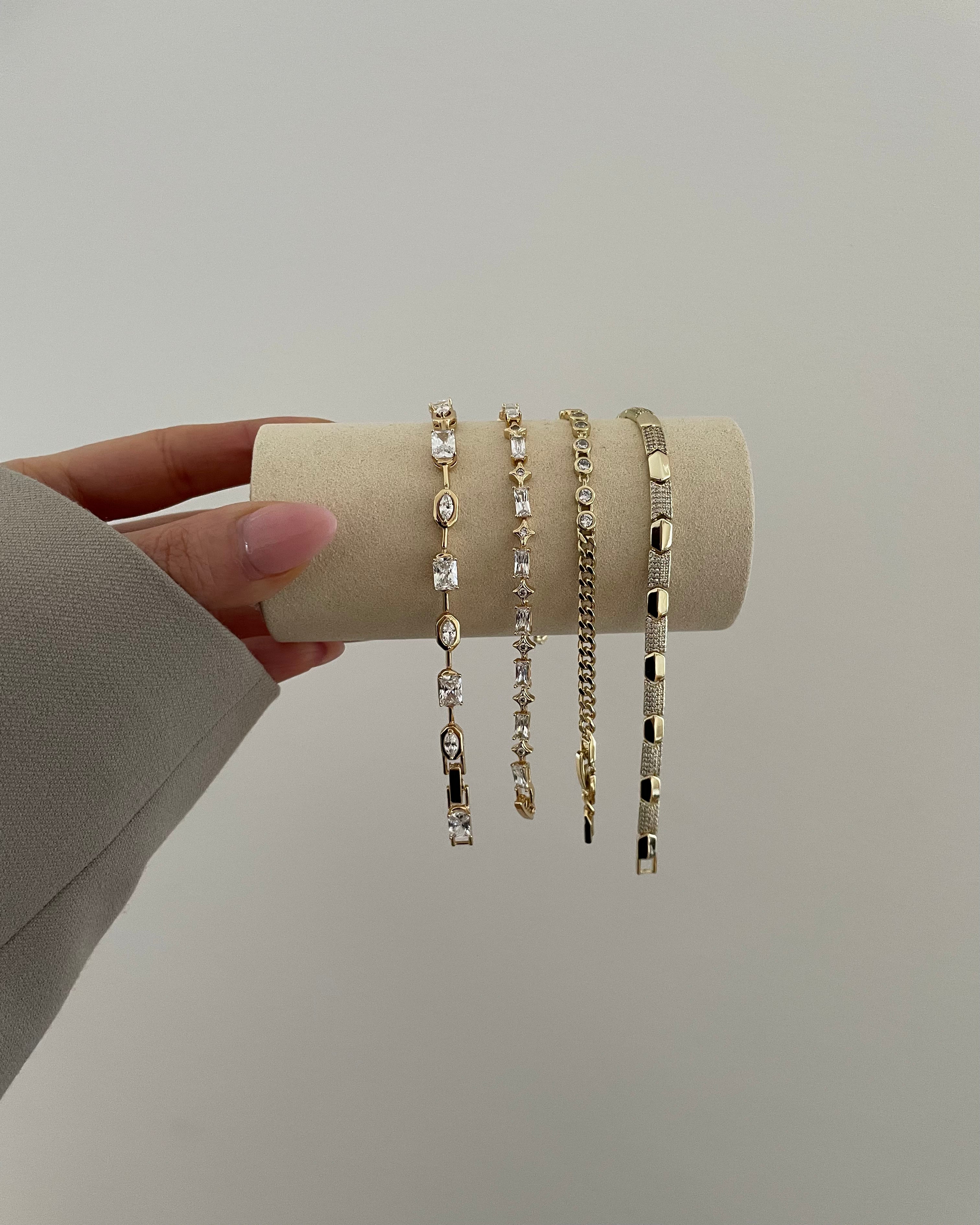 Armband VIP Brillant Star - 14K vergoldet