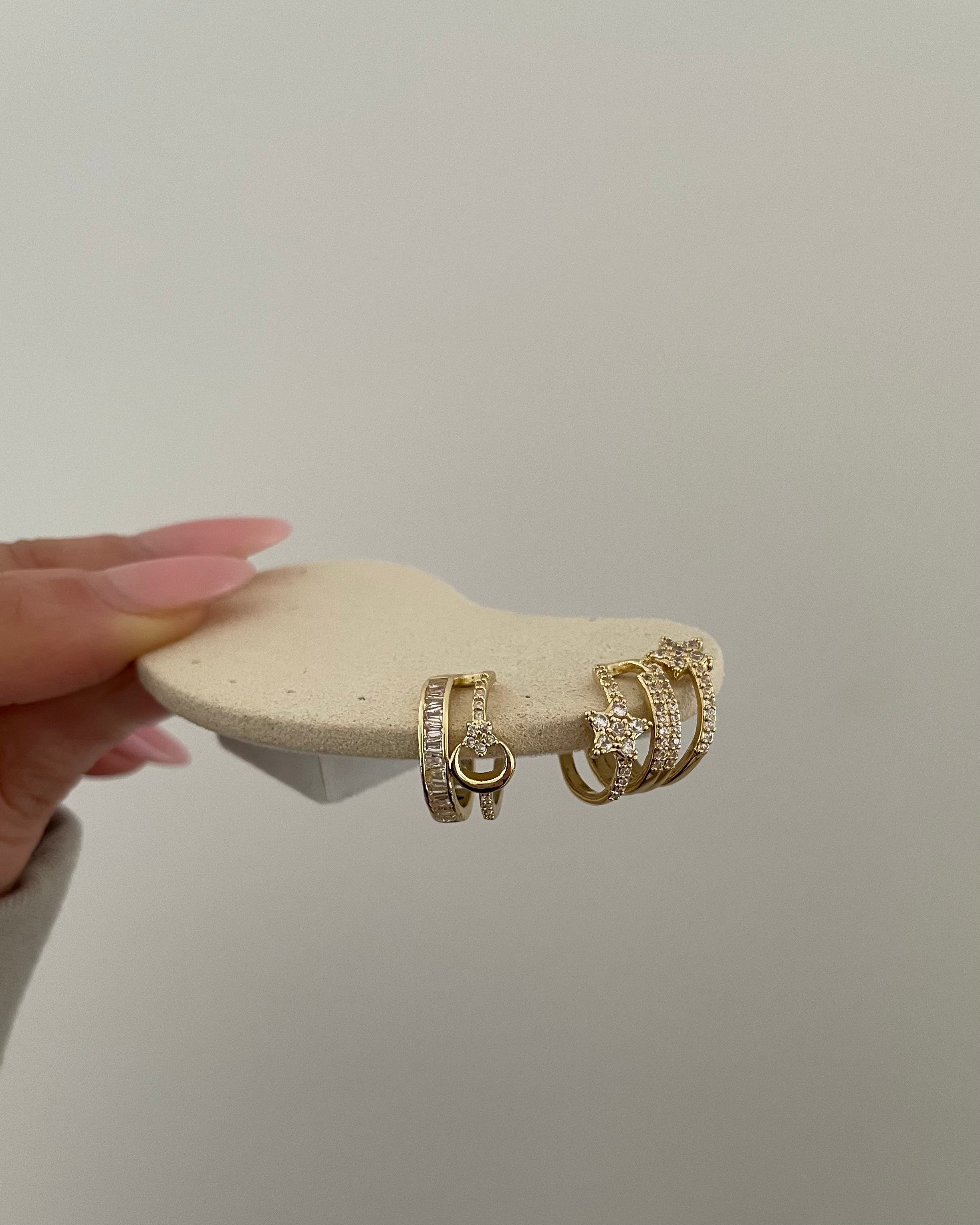 Earcuff VIP Layer Moon - 14K vergoldet