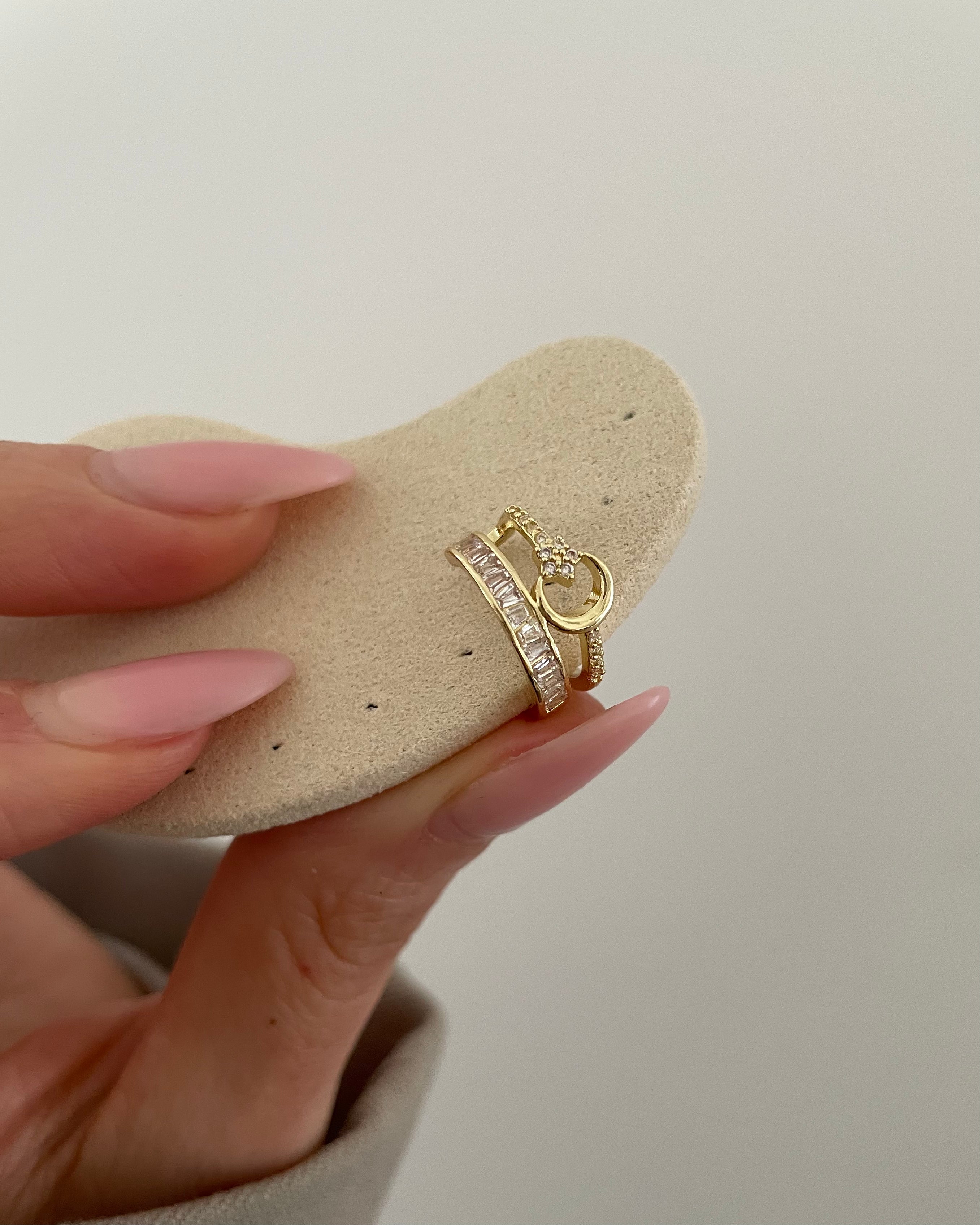 Earcuff VIP Layer Moon - 14K vergoldet