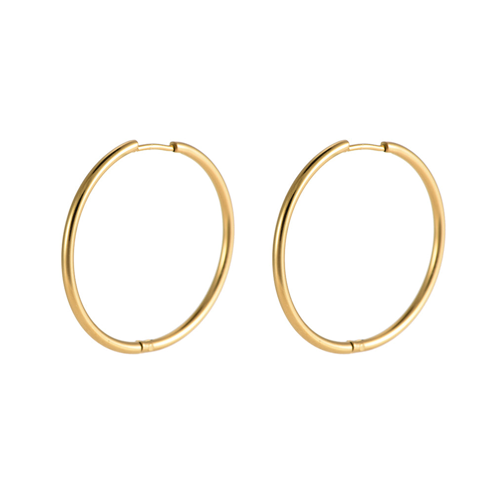Creolen Fine Hoop Gold 2,4cm