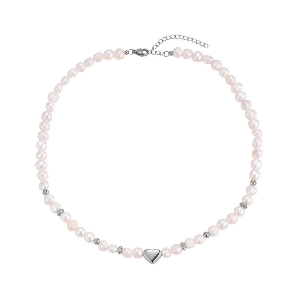 Kette Pearl Heart Silber