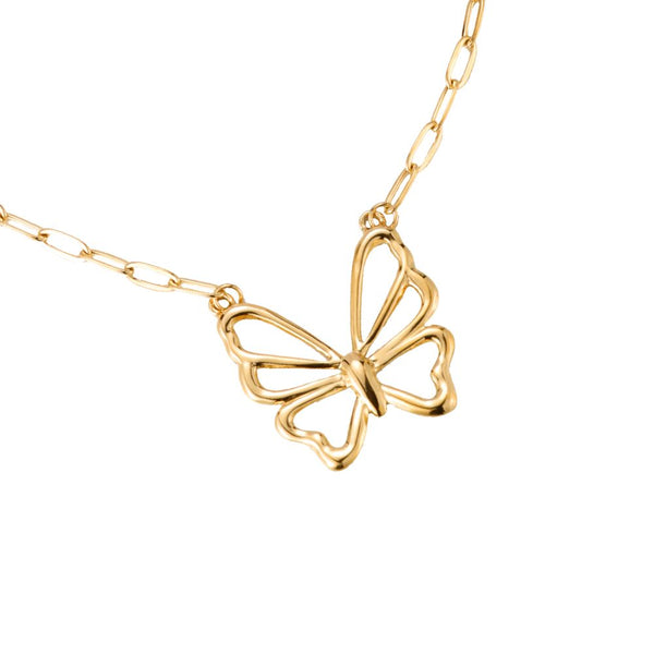 Kette Big Butterfly Gold