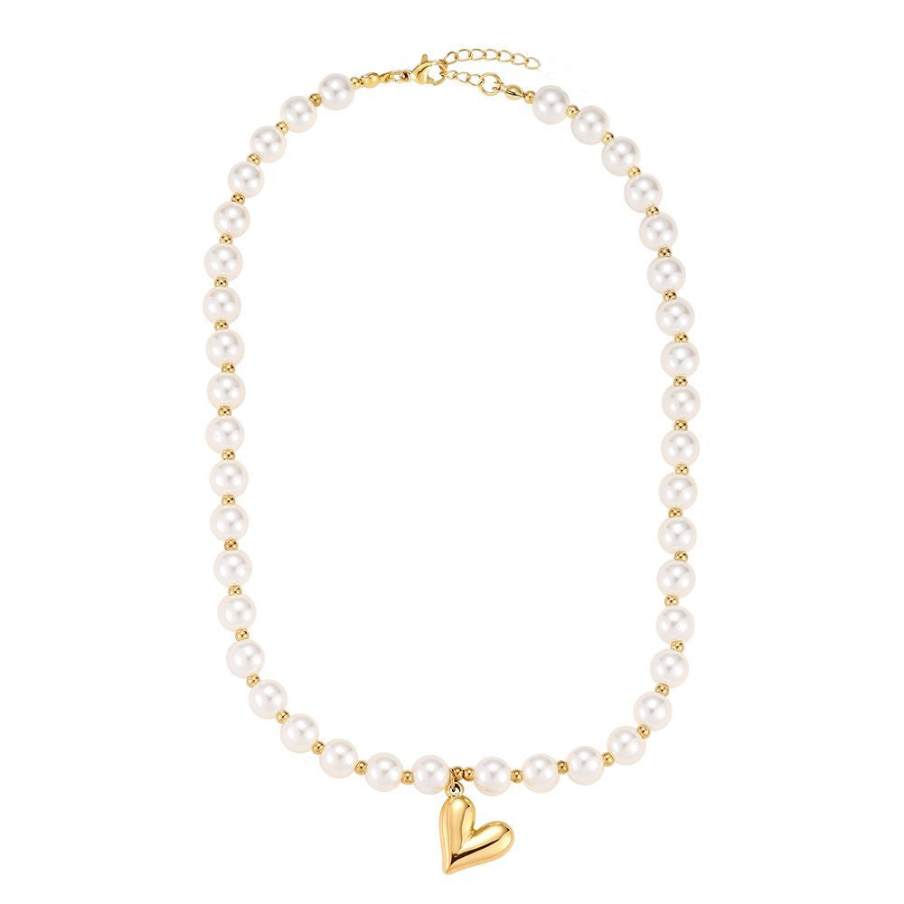 Kette Pearl Big Heart