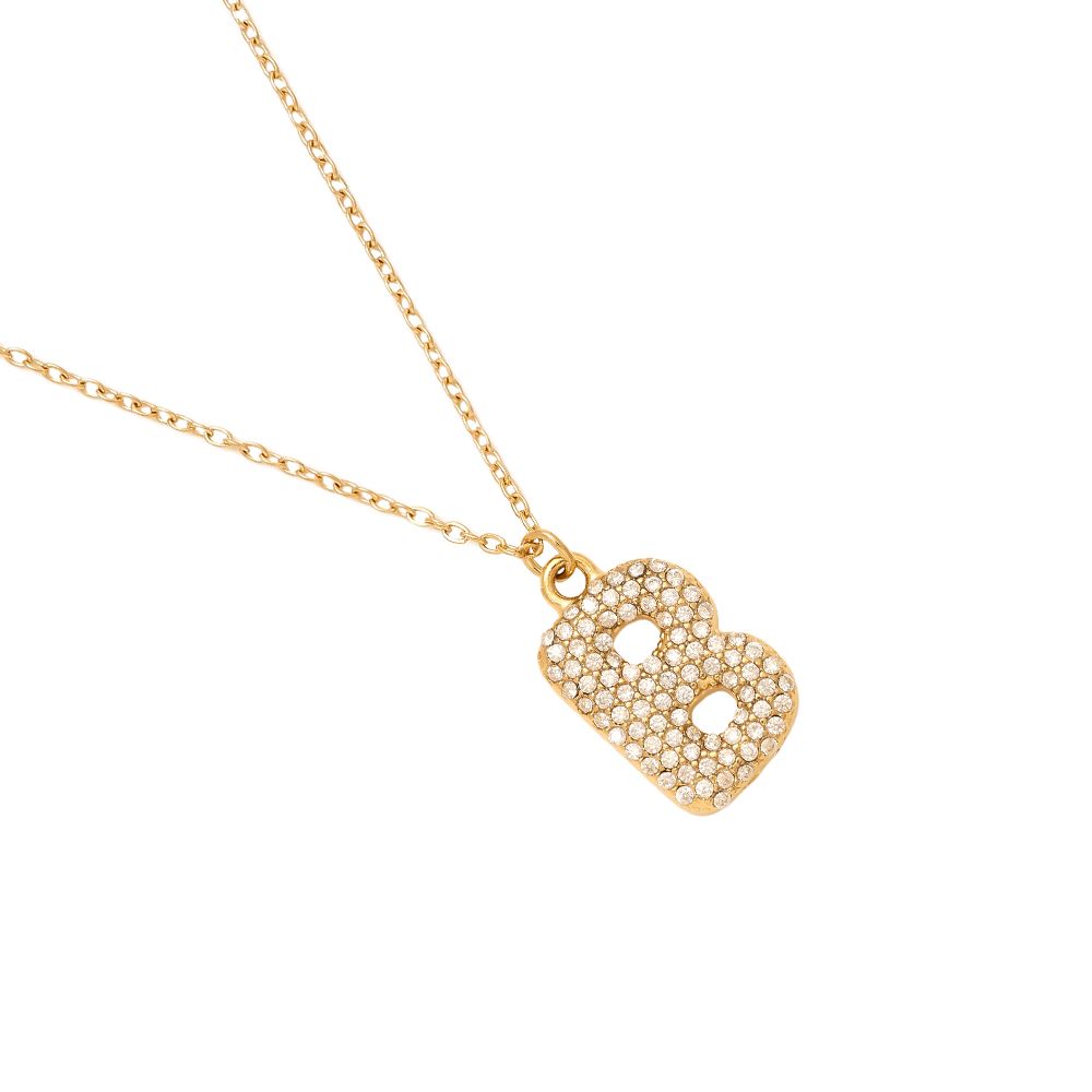 Kette Bubble Letter Diamond