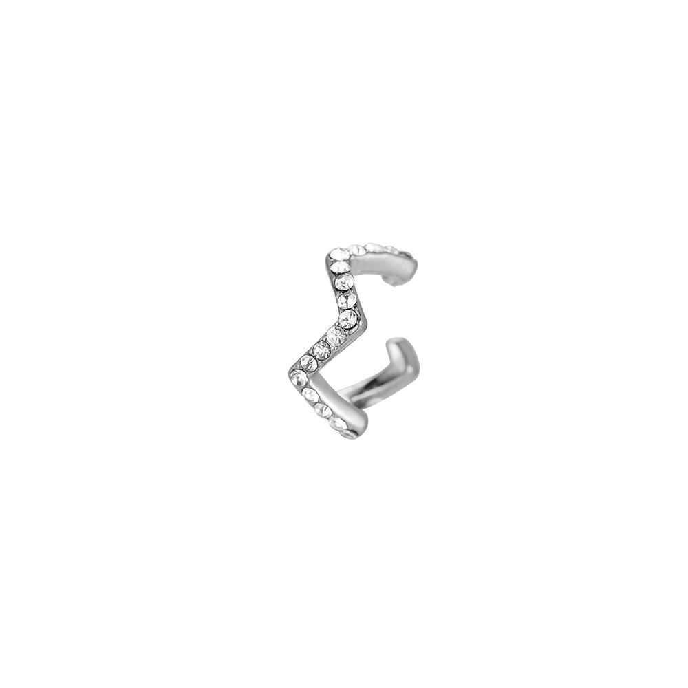 Earcuff Whirl Silber