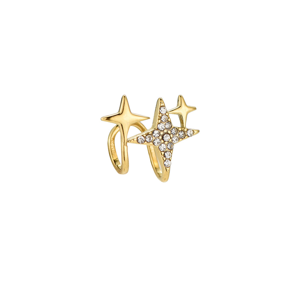 Earcuff Stars Gold