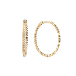 Creolen Dots Hoop 32mm Gold