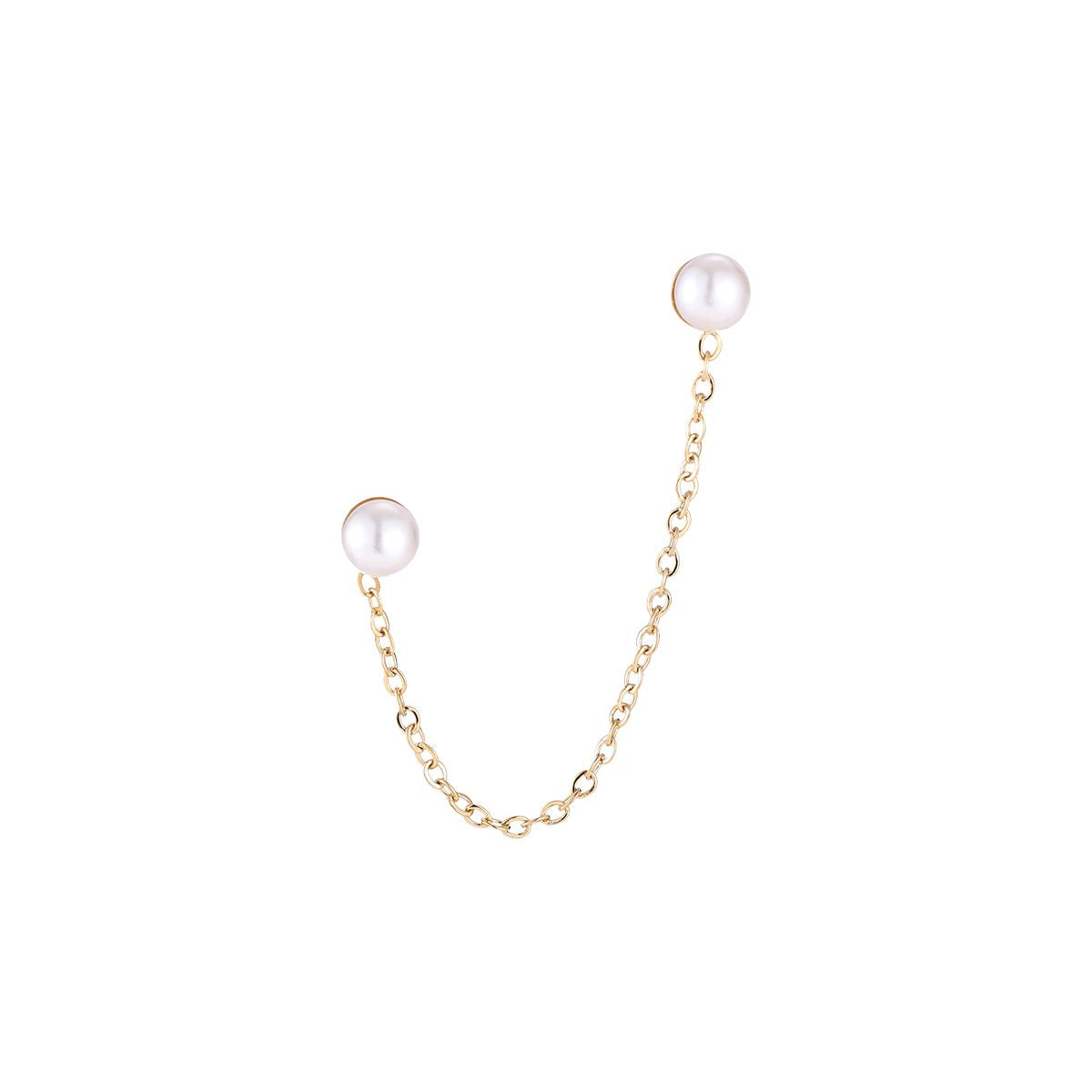 Ohrringe Chain Pearl