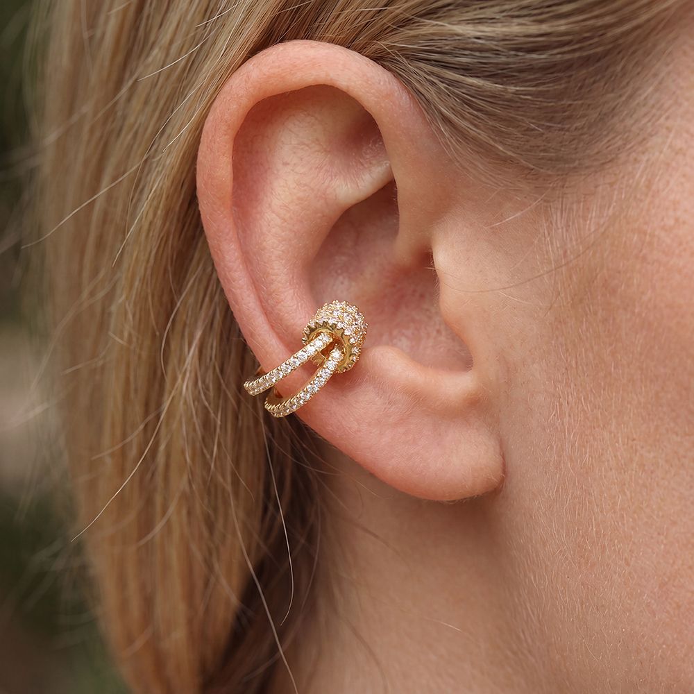 Earcuff Layer Lux -14K vergoldet