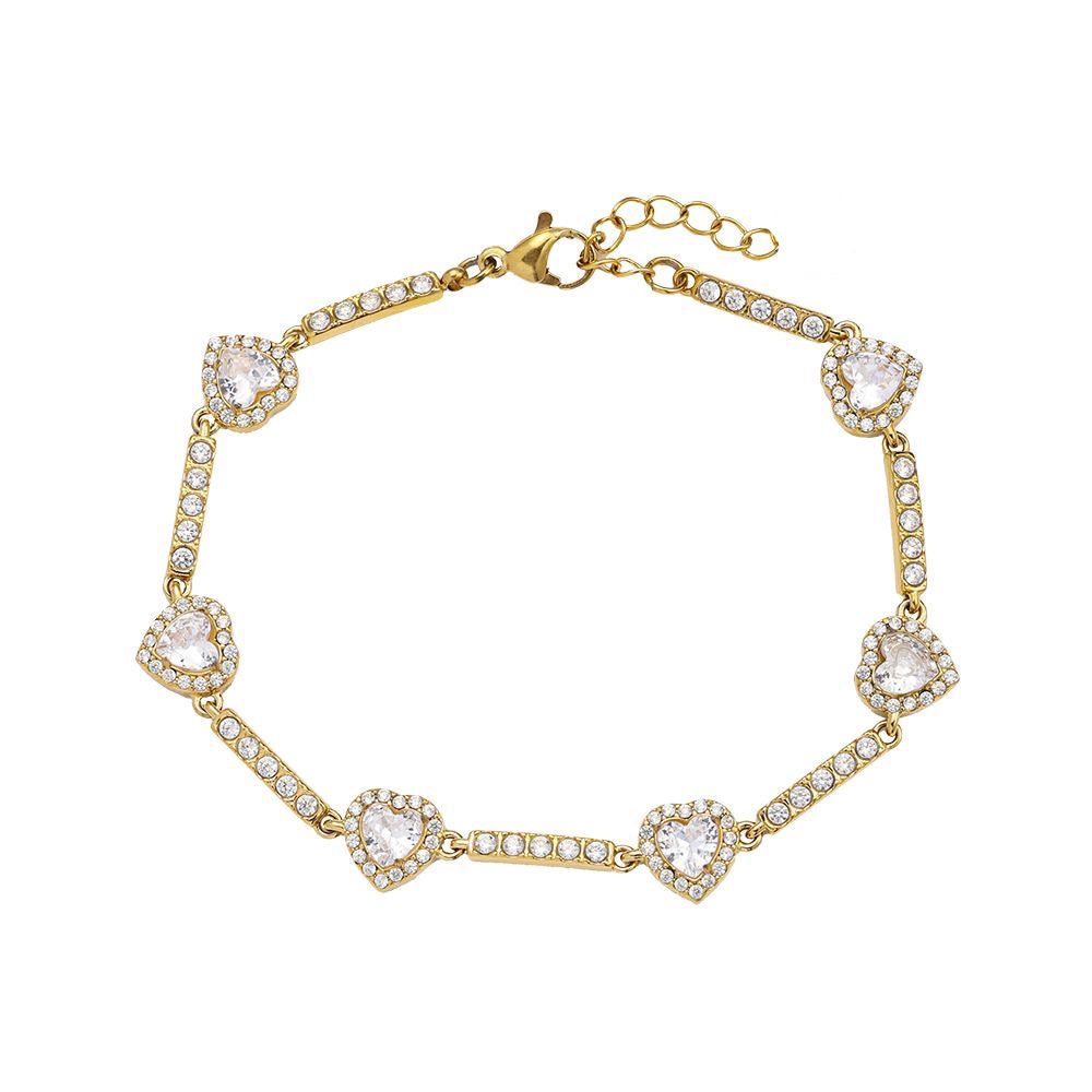 Armband Shine Diamond Hearts