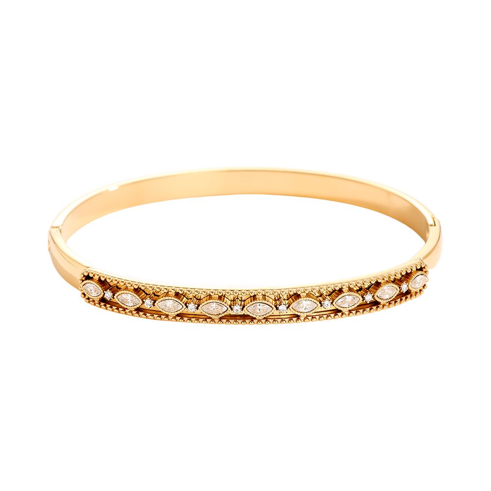 Armreif Diamond Eye - 18K vergoldet