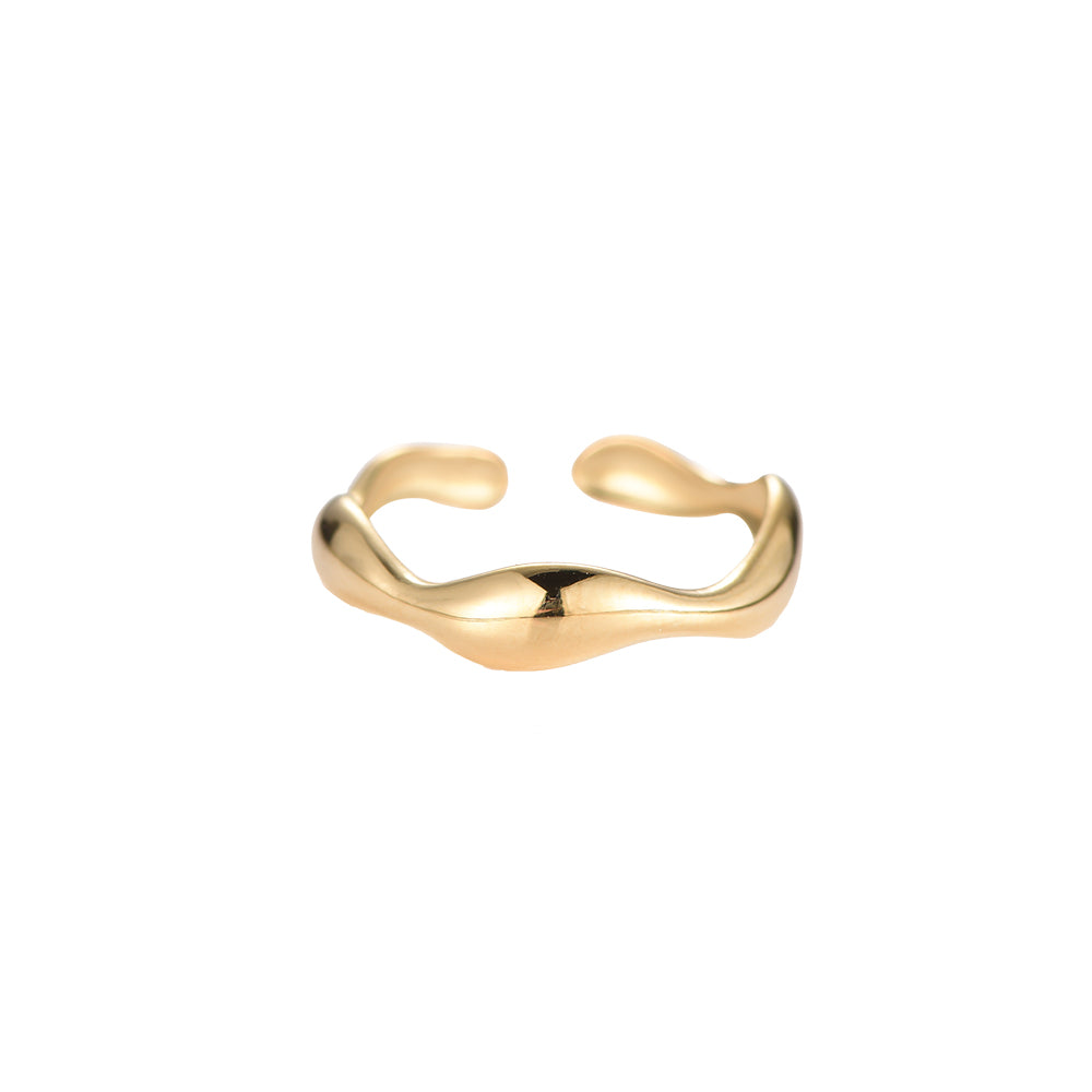 Ring Wave Gold