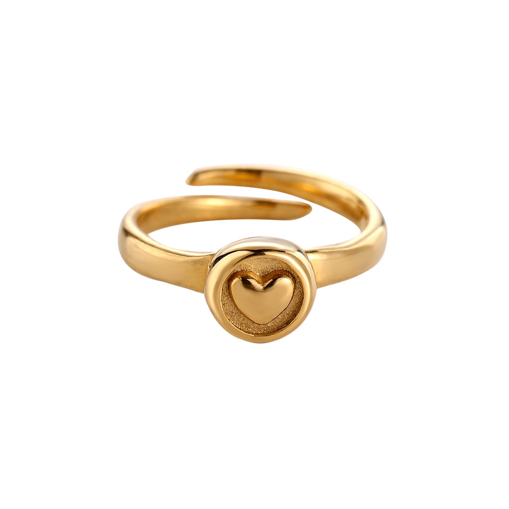 Ring Vintage Heart Gold