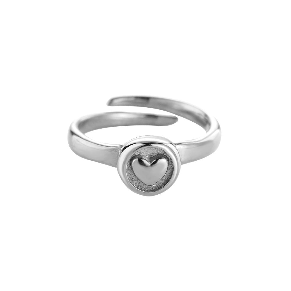 Ring Vintage Heart Silber