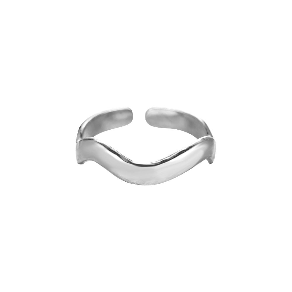 Ring Curve Silber