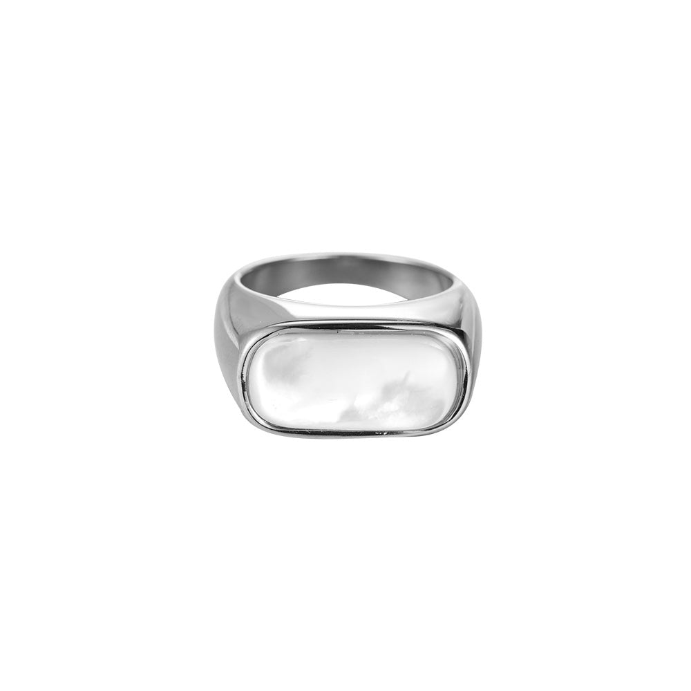 Ring Perlmutt Silber