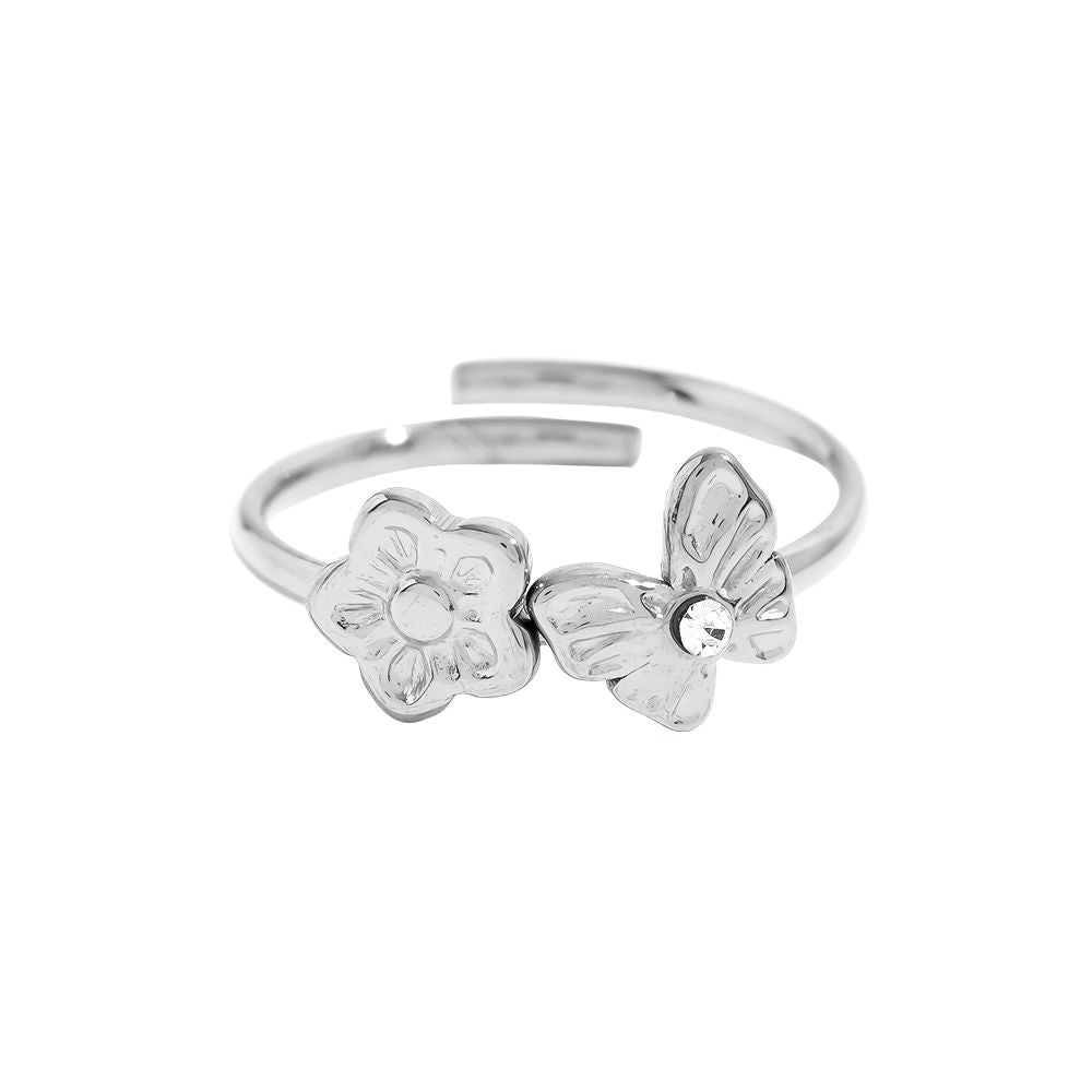 Ring Fine Butterfly Flower