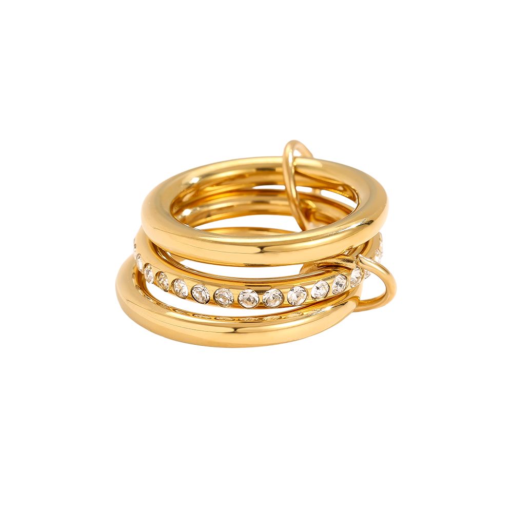 Ring Pave Flow Diamond 3'er