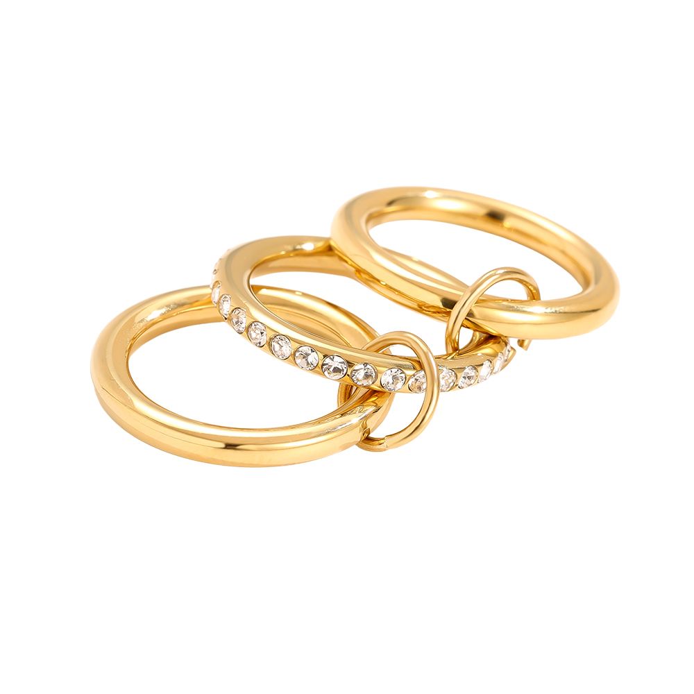 Ring Pave Flow Diamond 3'er