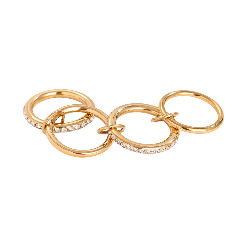 Ring Pave Flow Diamond 4'er