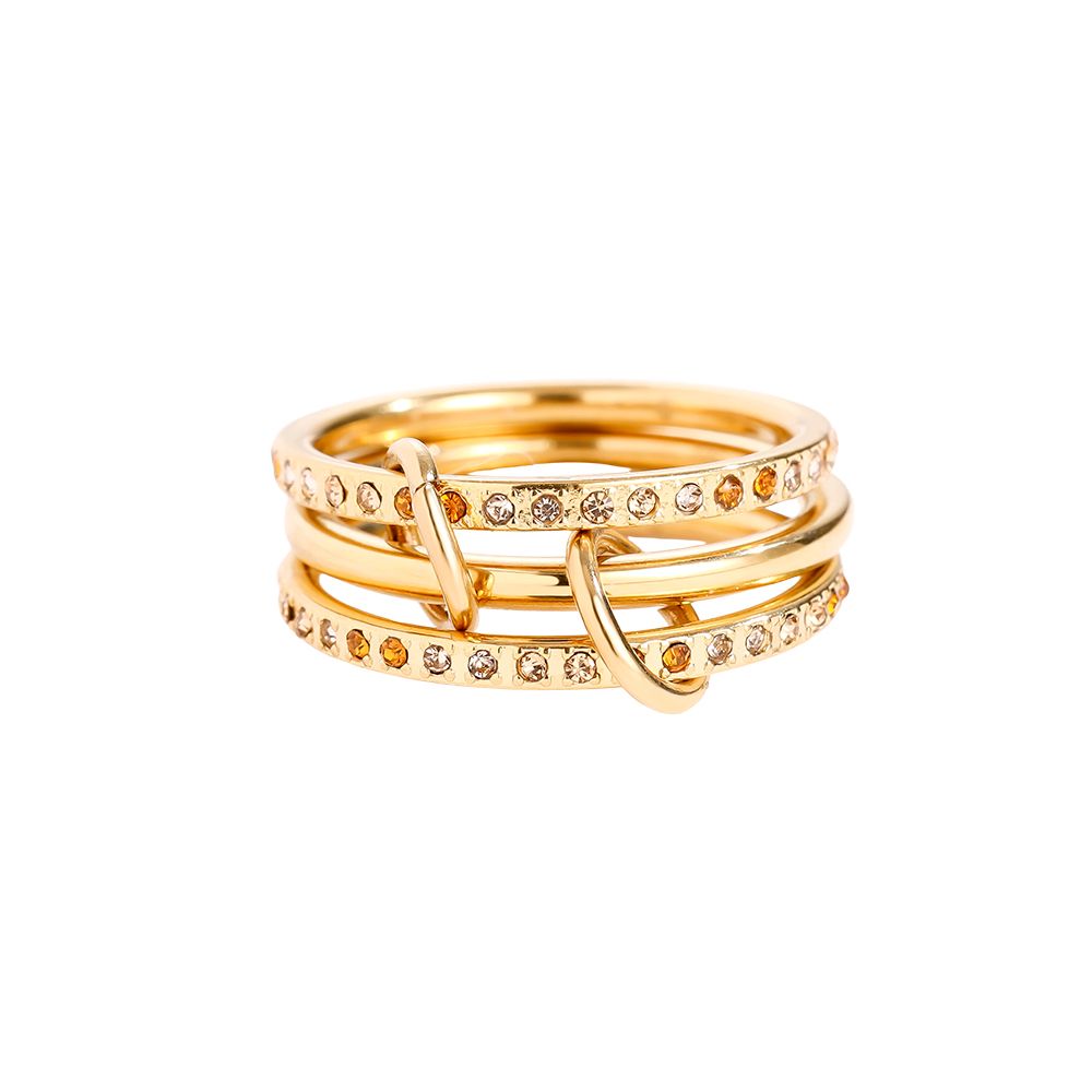 Ring Pave Braun