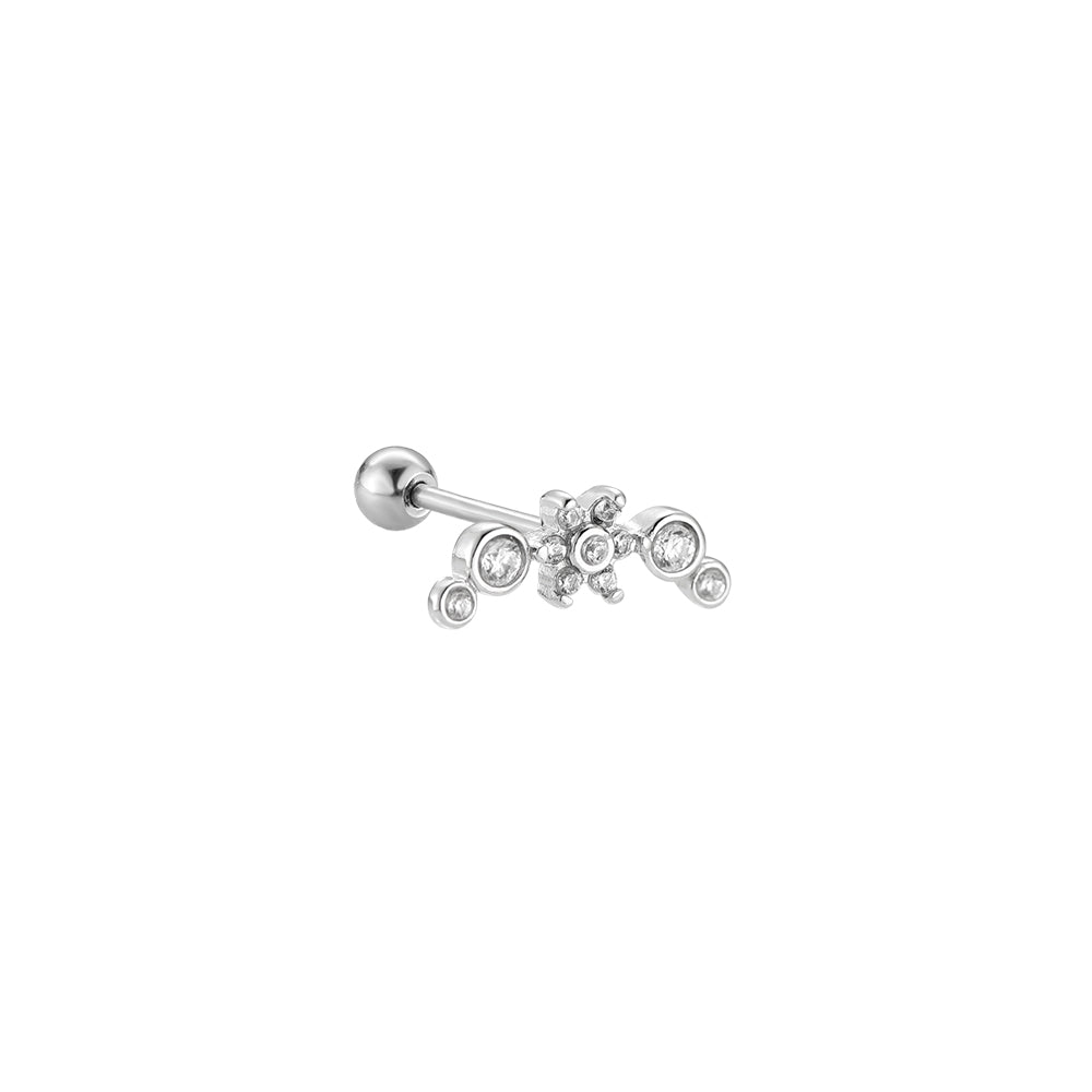 Piercing Sweet Flower Silber