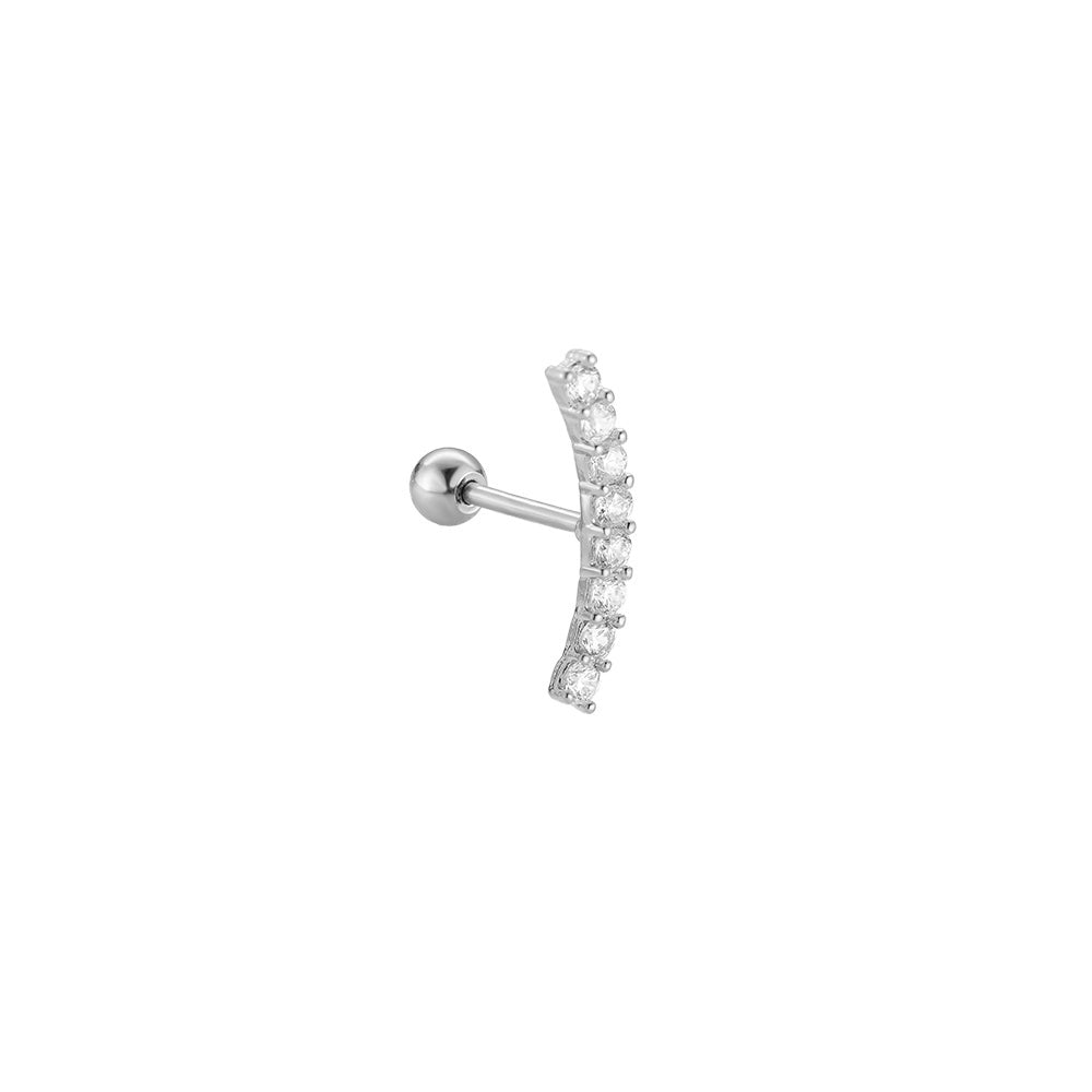 Piercing Zirconia Silber