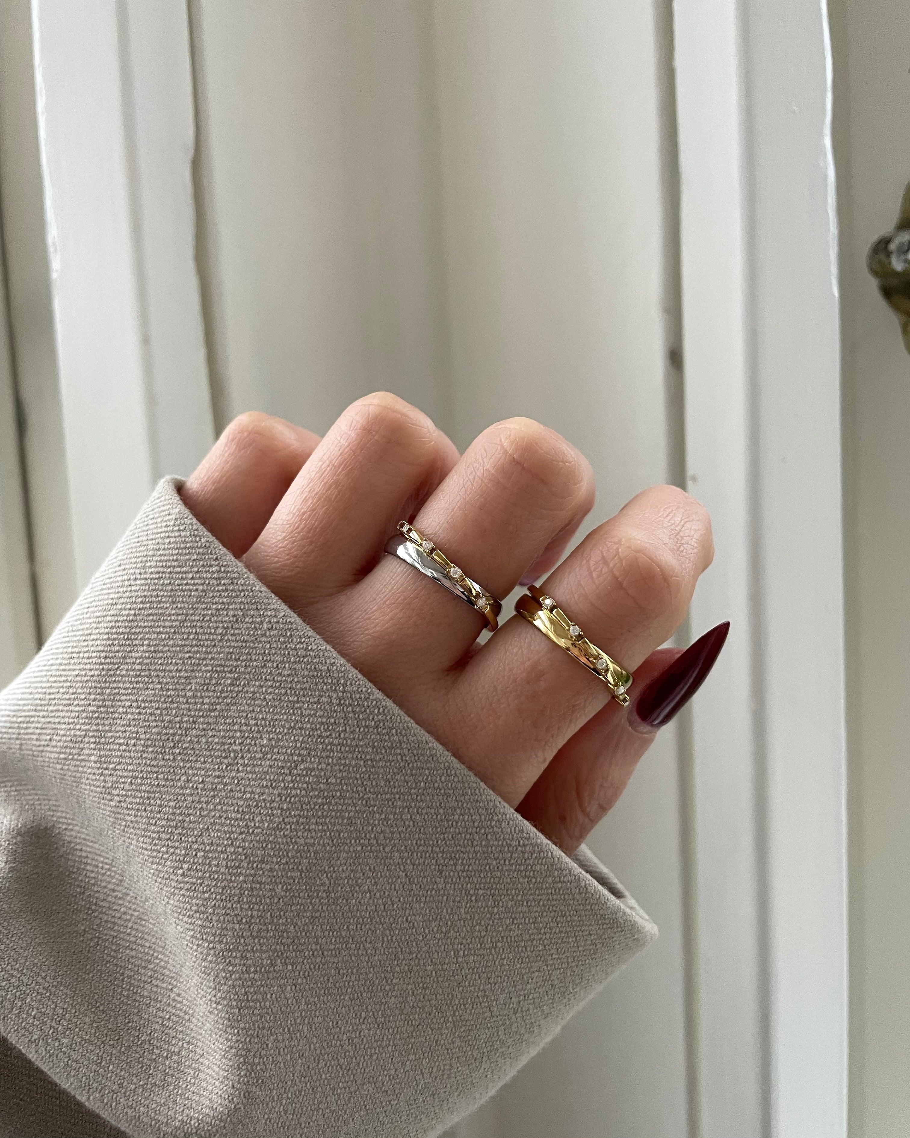 Ring Layer Mini Diamonds - NK Accessoires