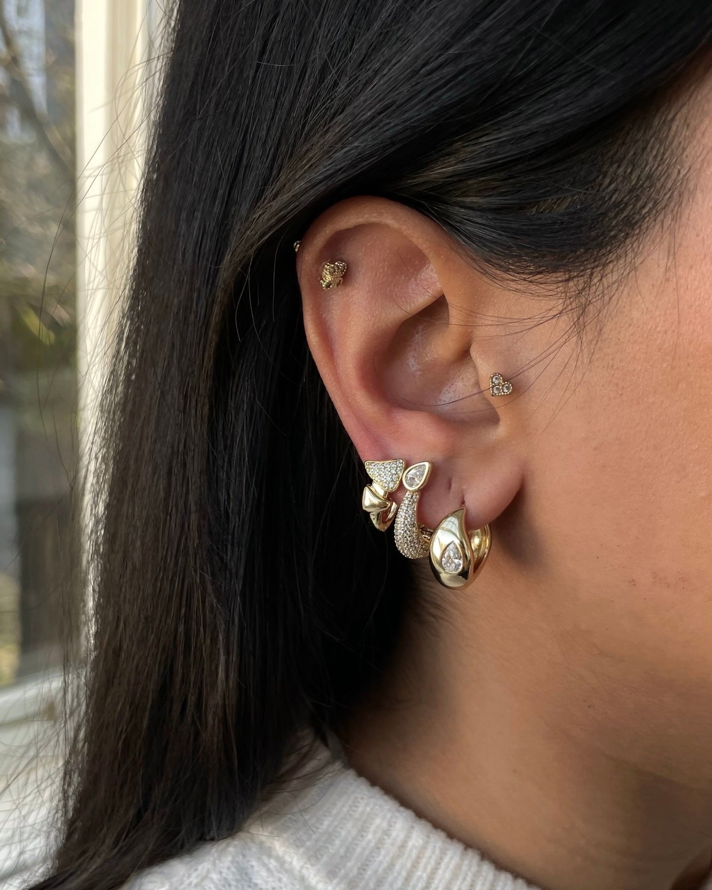 Ohrringe VIP Drop - 14K vergoldet