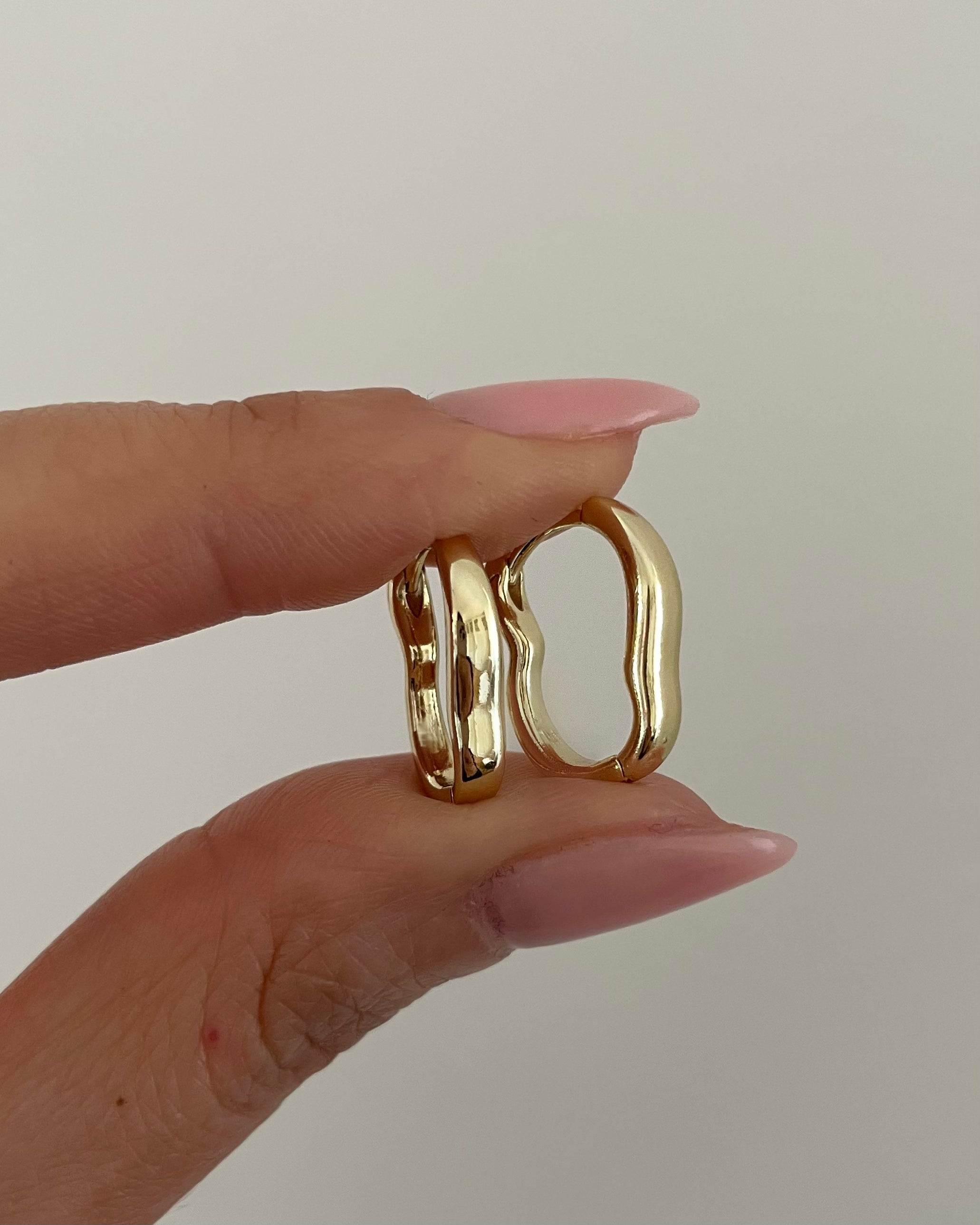 Ohrringe VIP Classic Wave -14K vergoldet