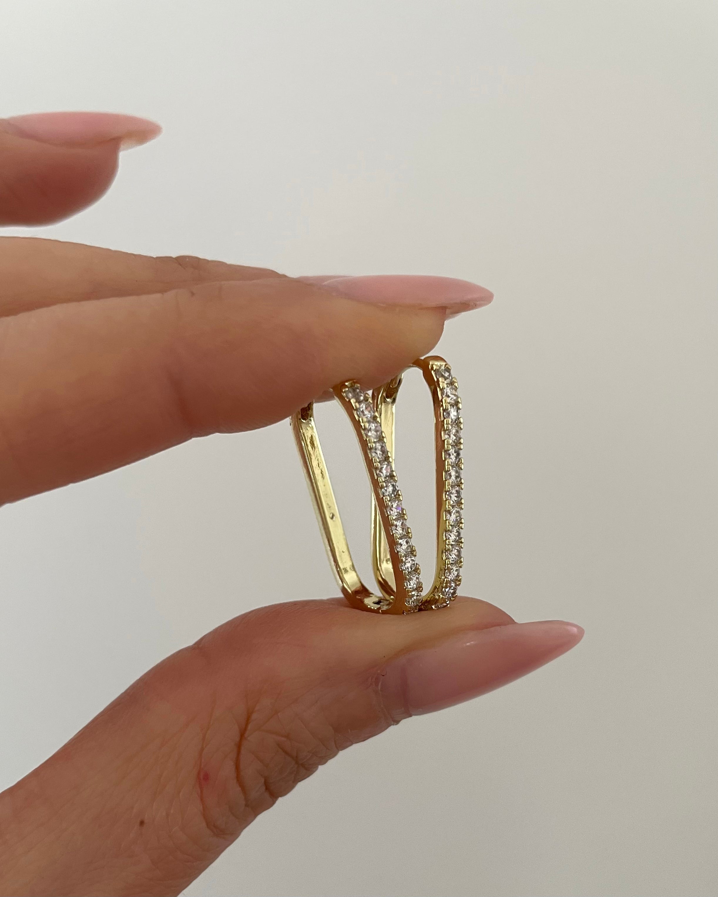 Ohrringe VIP Fine Square Shine - 14K vergoldet