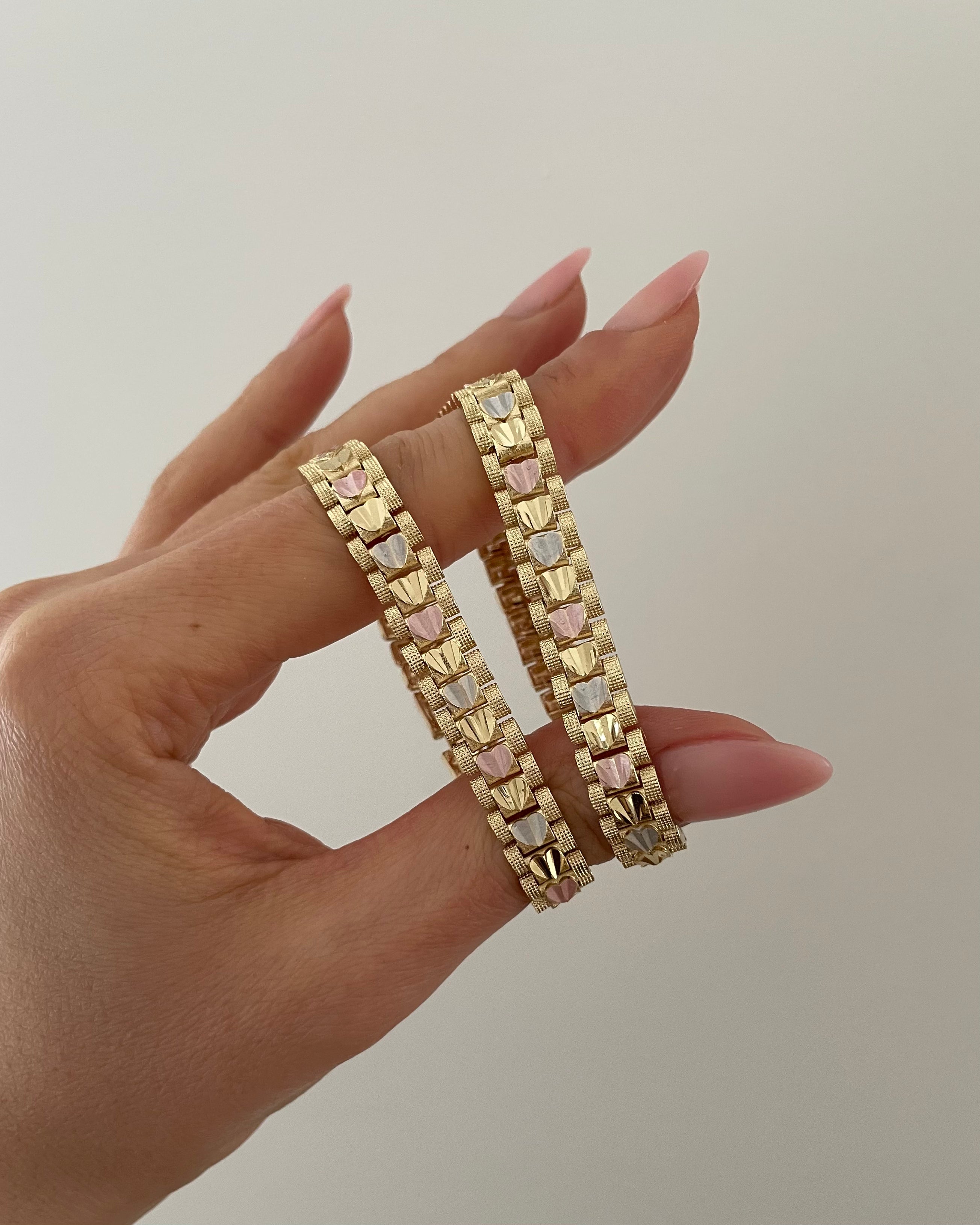 Armband Watch Band Rosa - 14K vergoldet