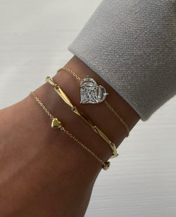 Armband Big Heart Gold