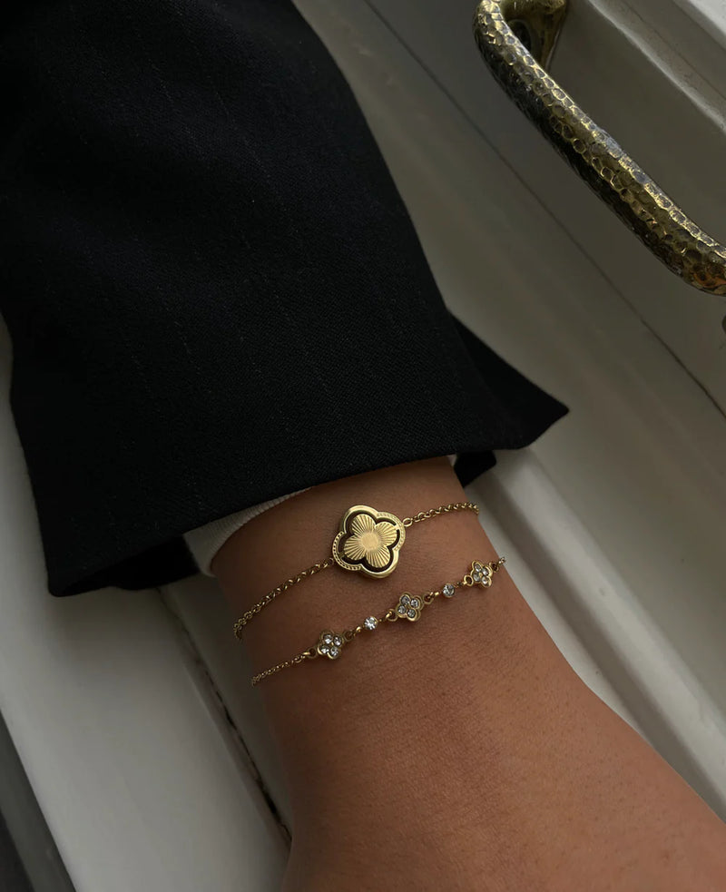 Armband Floral Gold