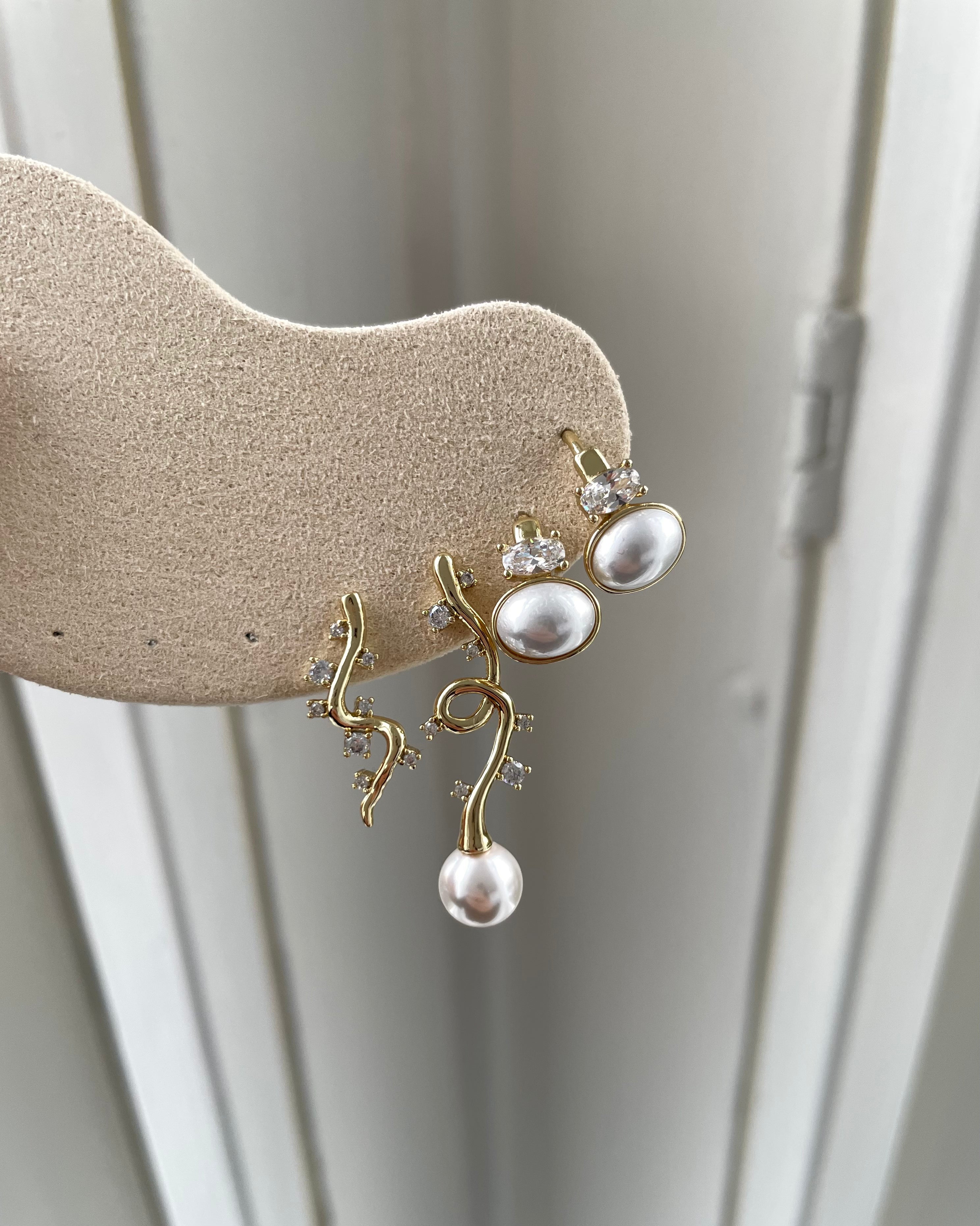 Creolen VIP Pearl - 14K vergoldet