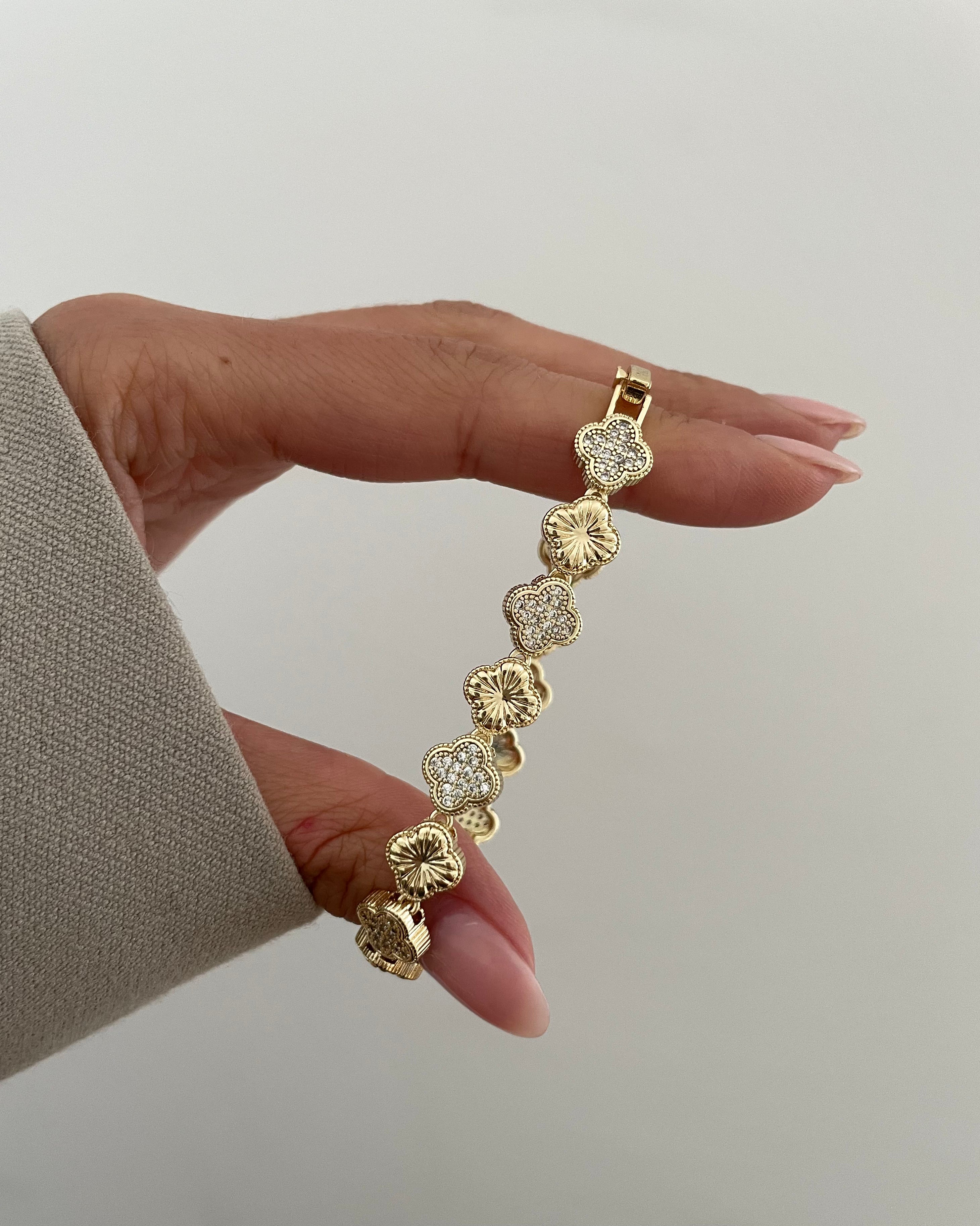 Armband VIP Clovers -14K vergoldet