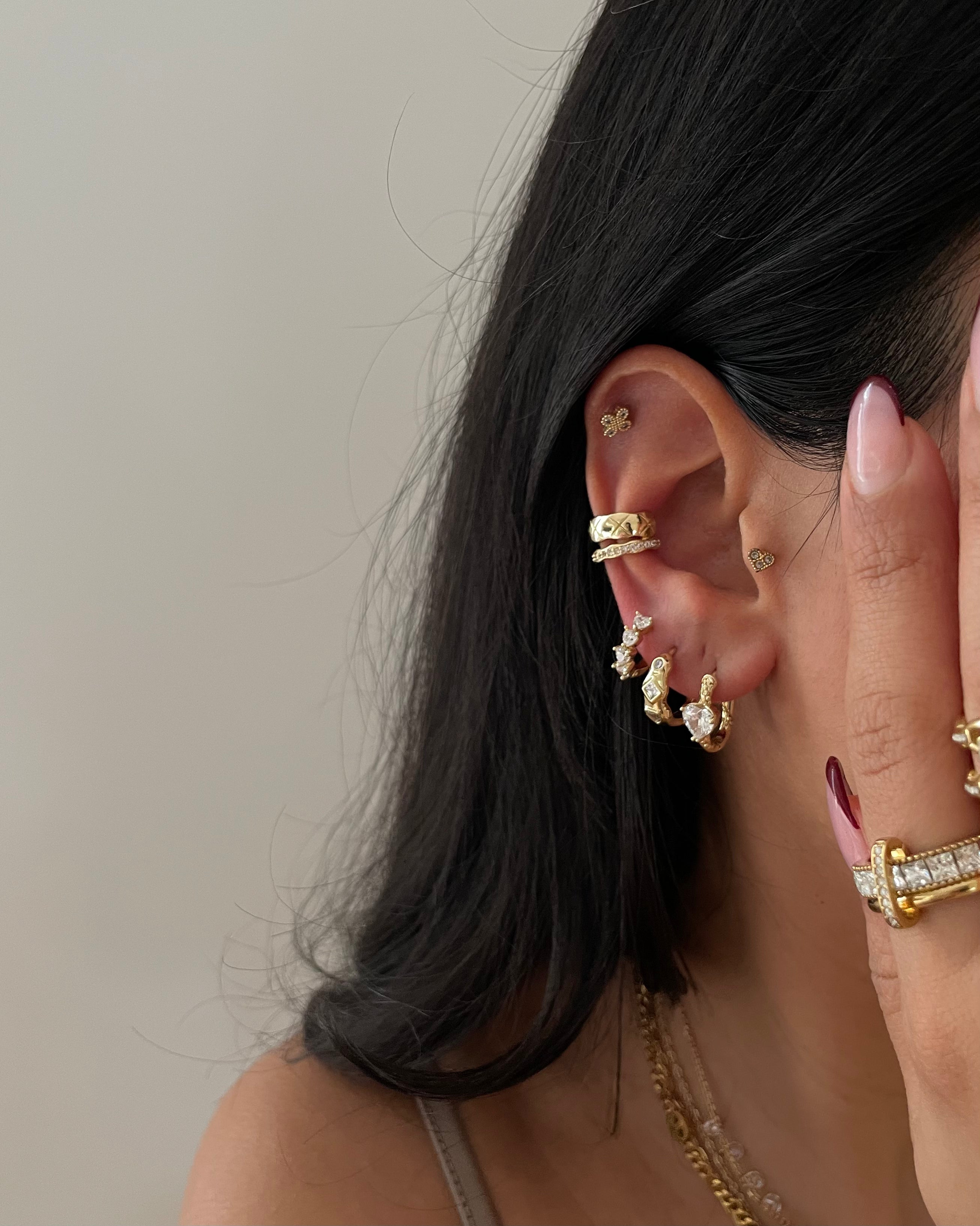 Creolen VIP Shiny Love -14K vergoldet