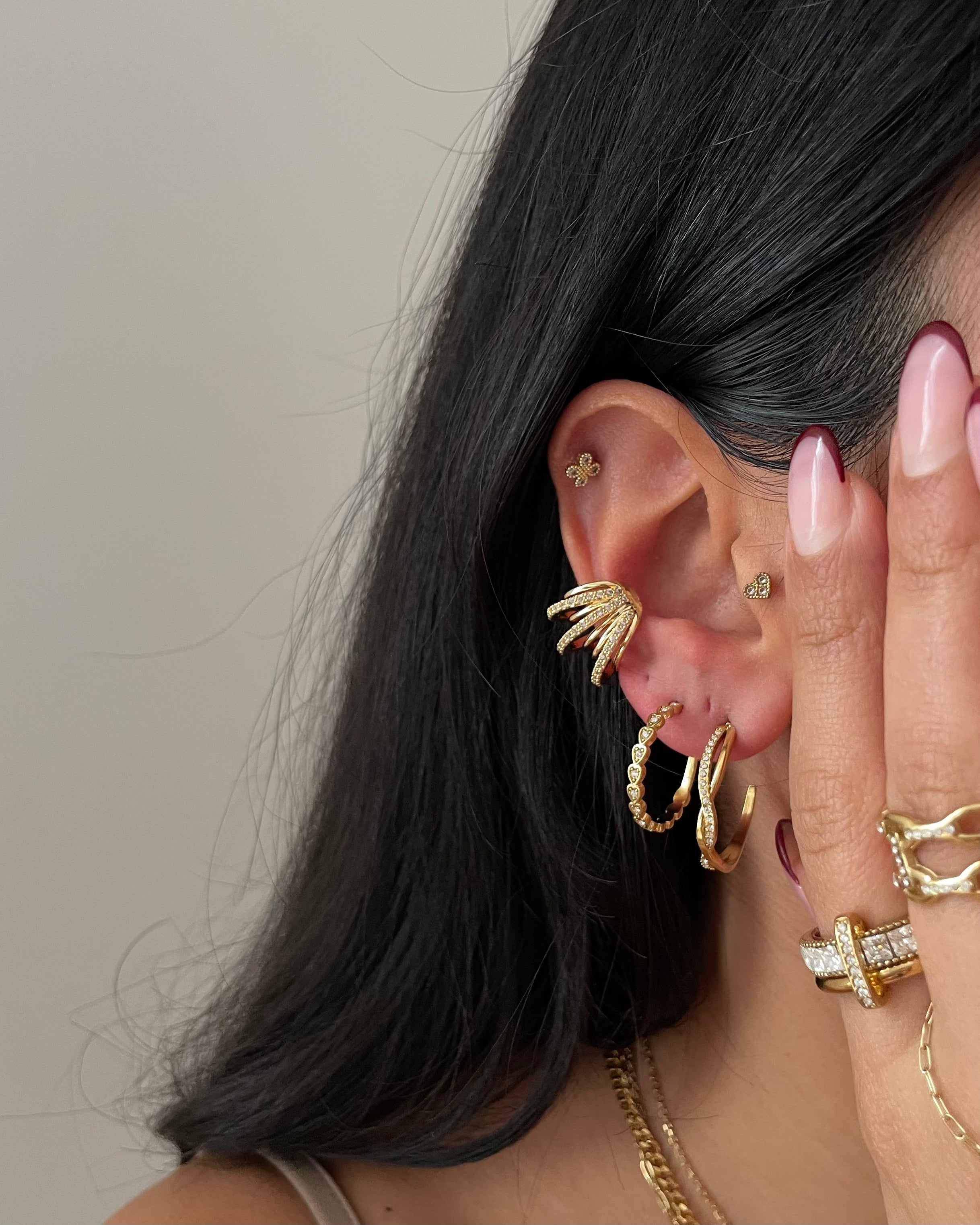 Earcuff VIP Luxe -14K vergoldet