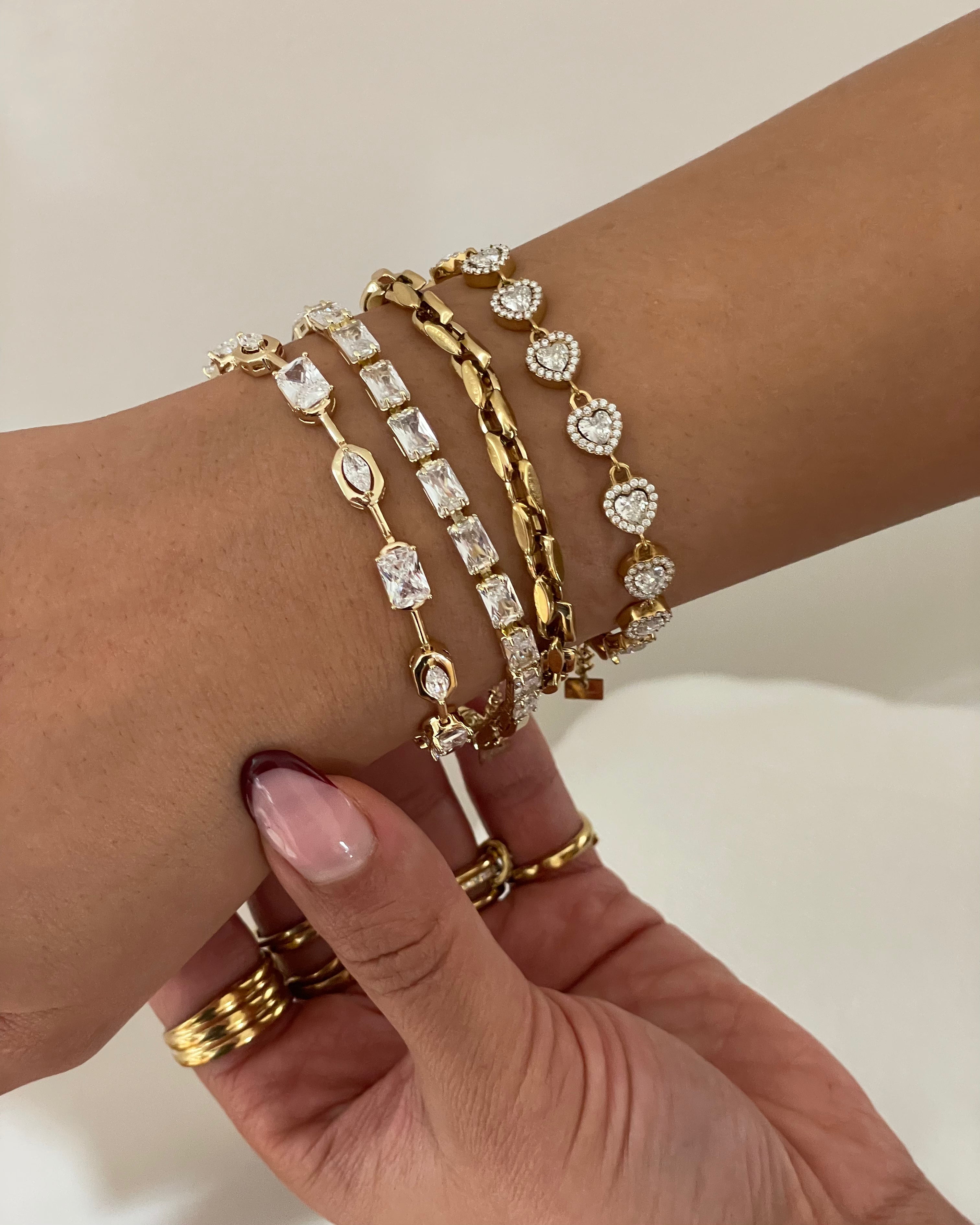 Armband Love -18K vergoldet