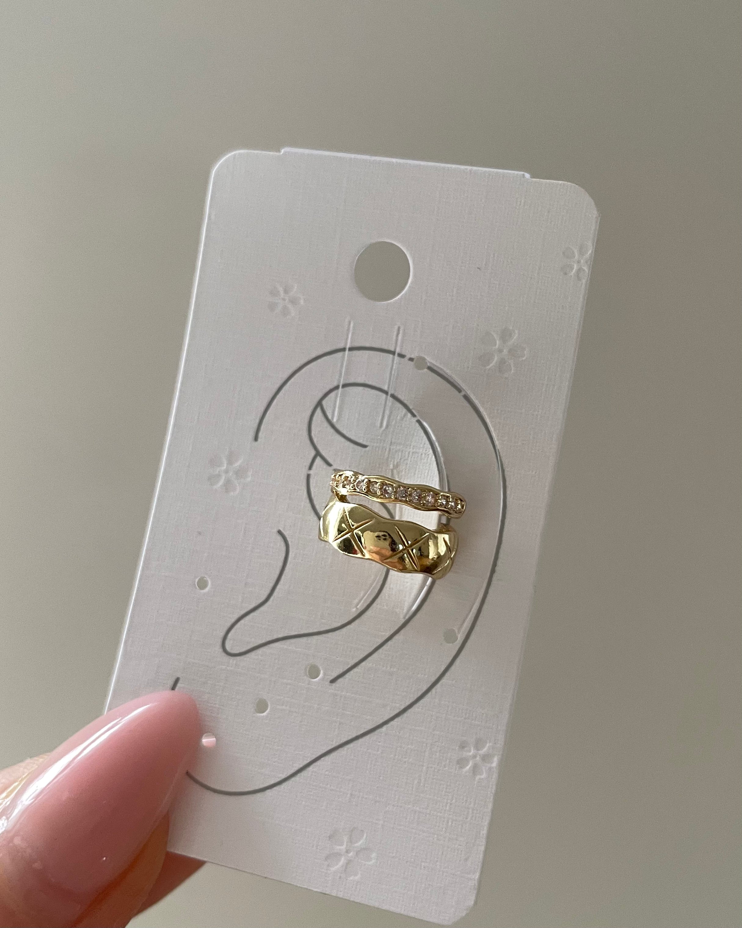 Earcuff VIP Layer Shine Chain -14K vergoldet