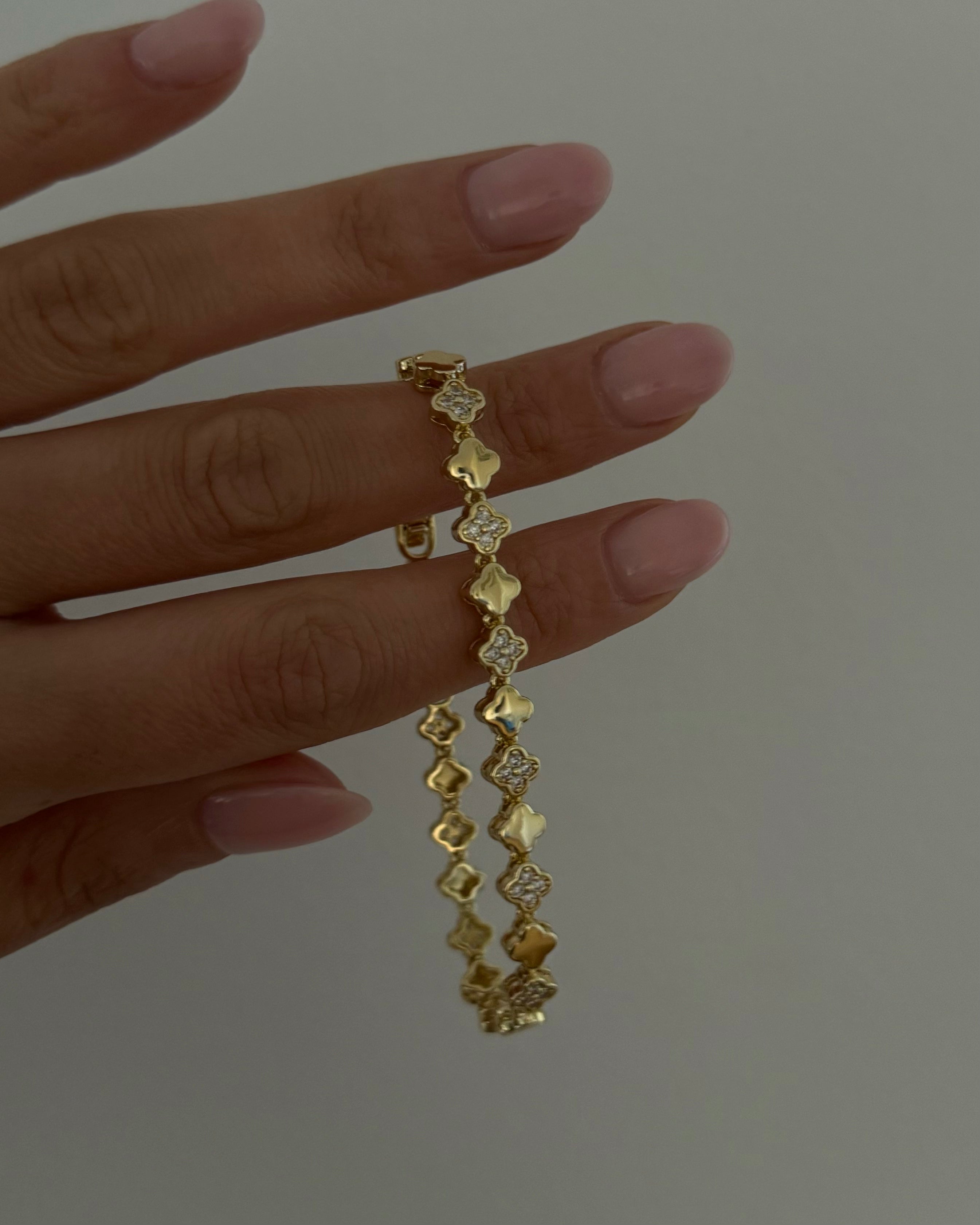 Armband VIP Clover Bloom -14K vergoldet