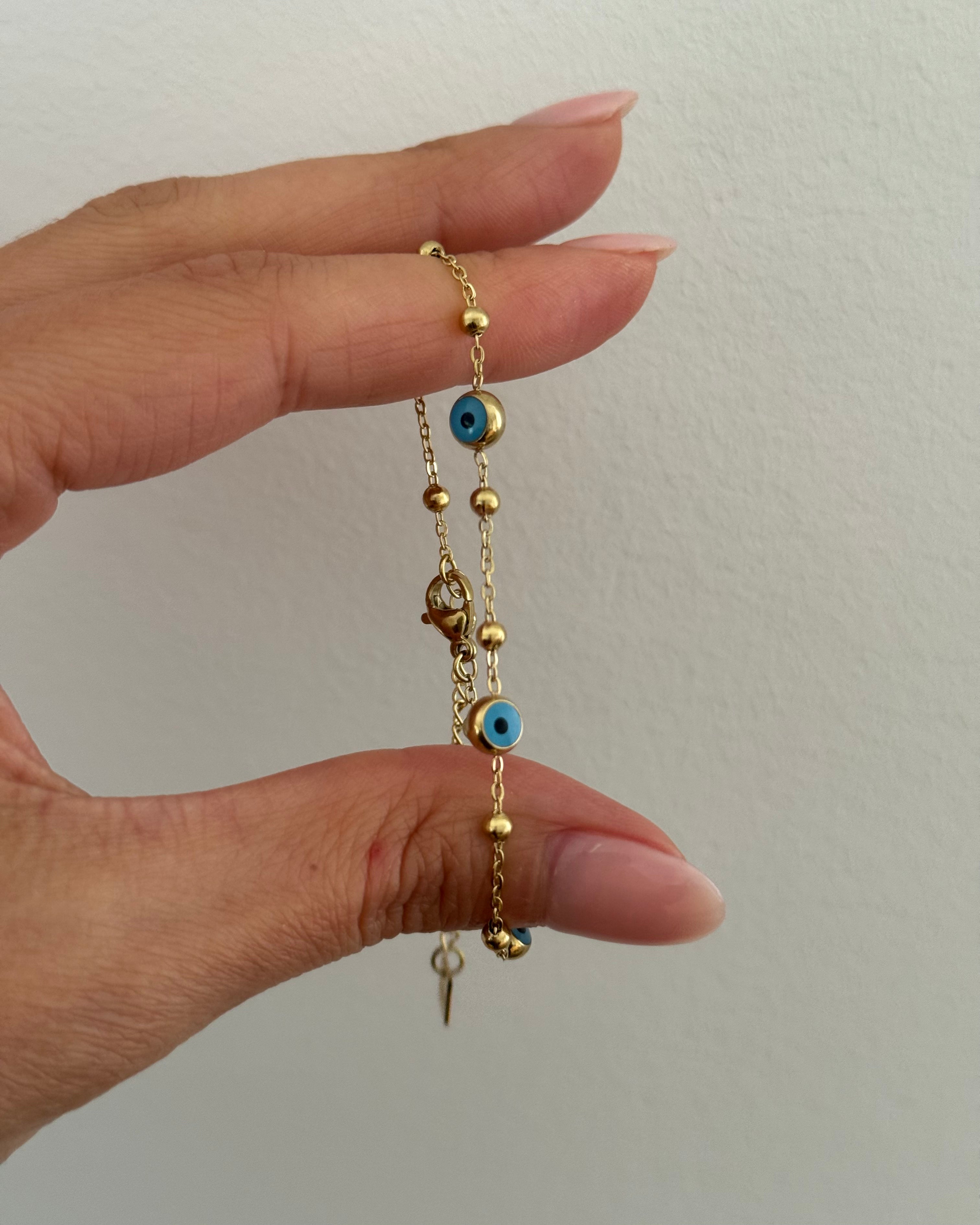 Armband Nazar -18K vergoldet