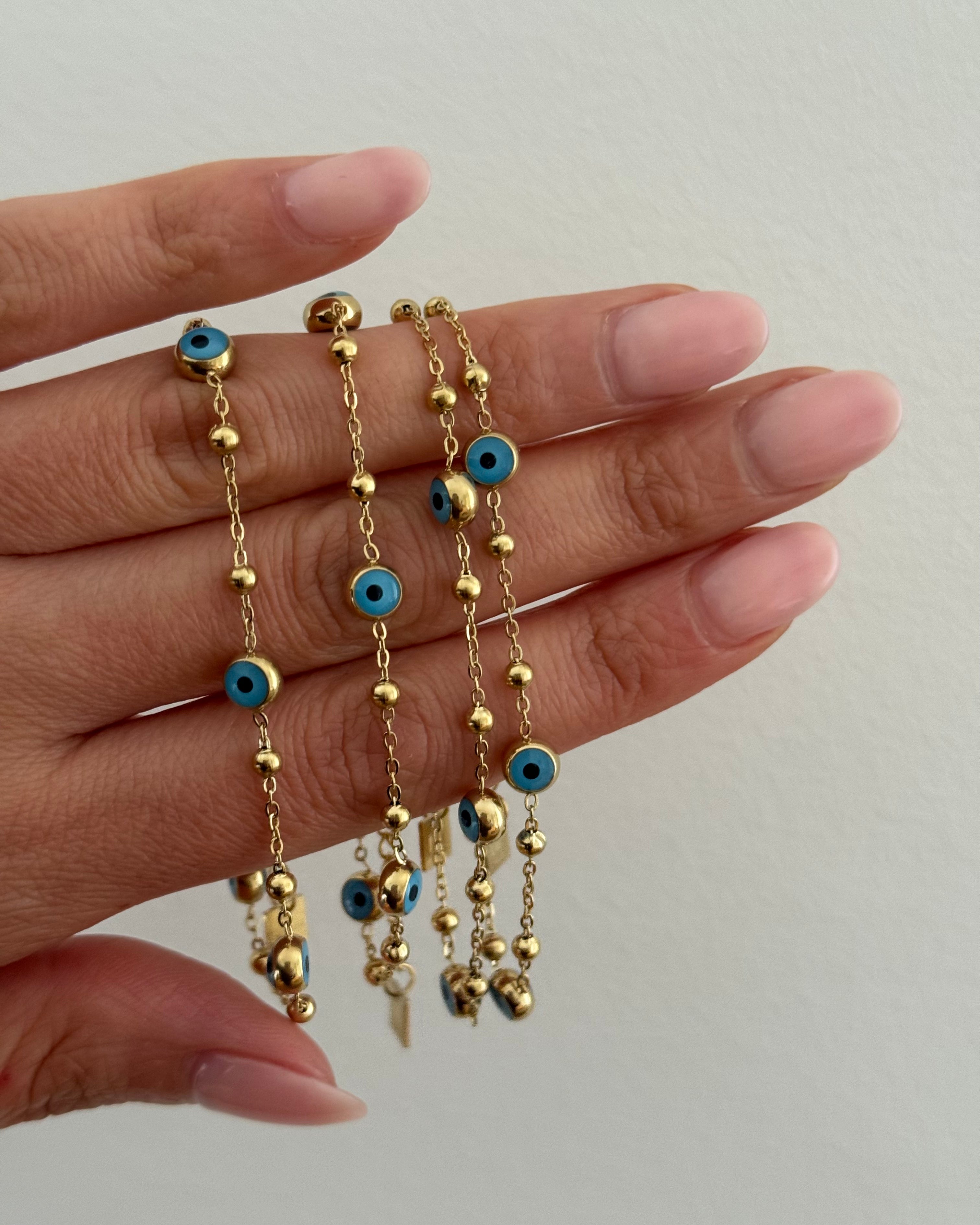 Armband Nazar -18K vergoldet