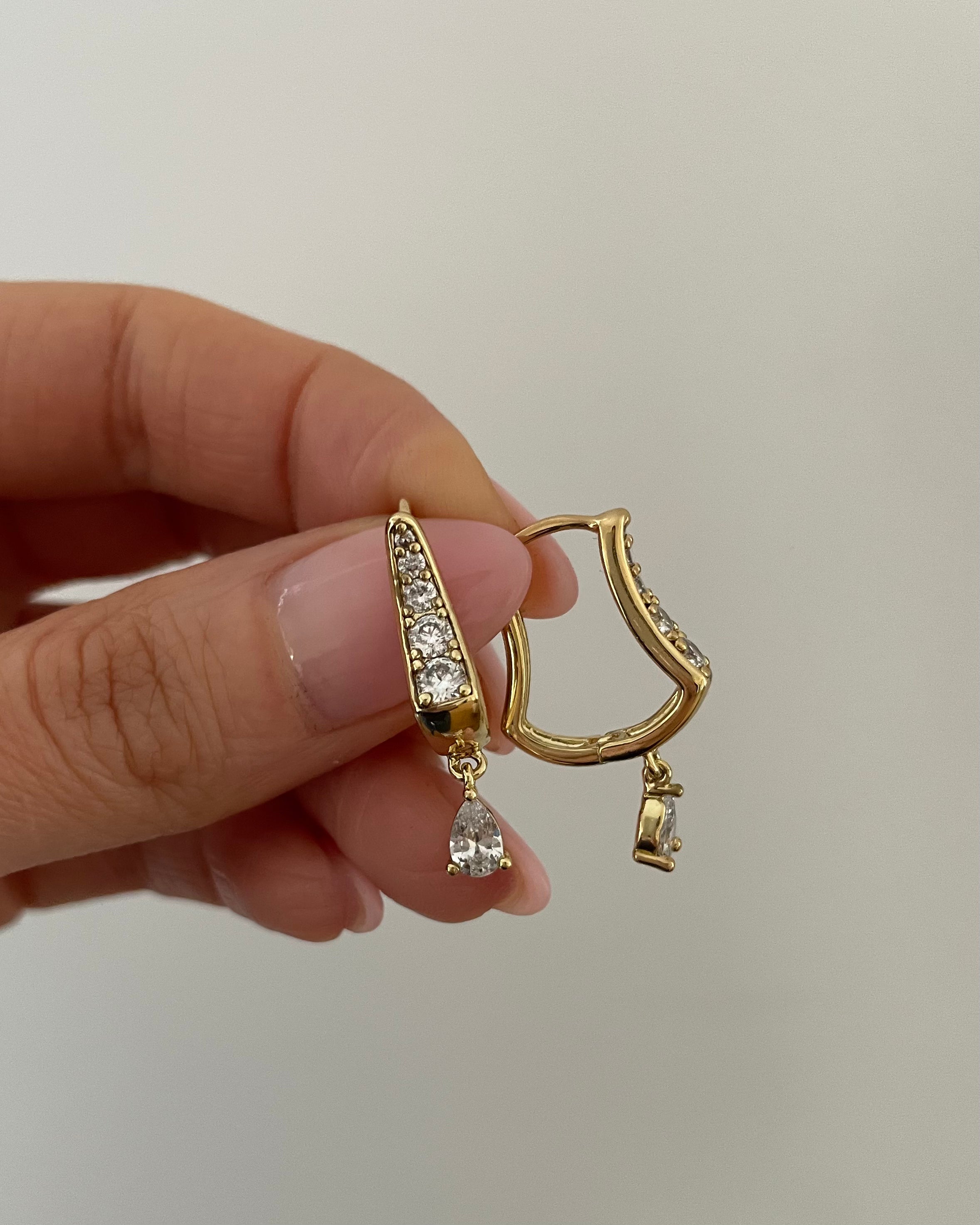 Ohrringe VIP Wavy Drop -14K vergoldet